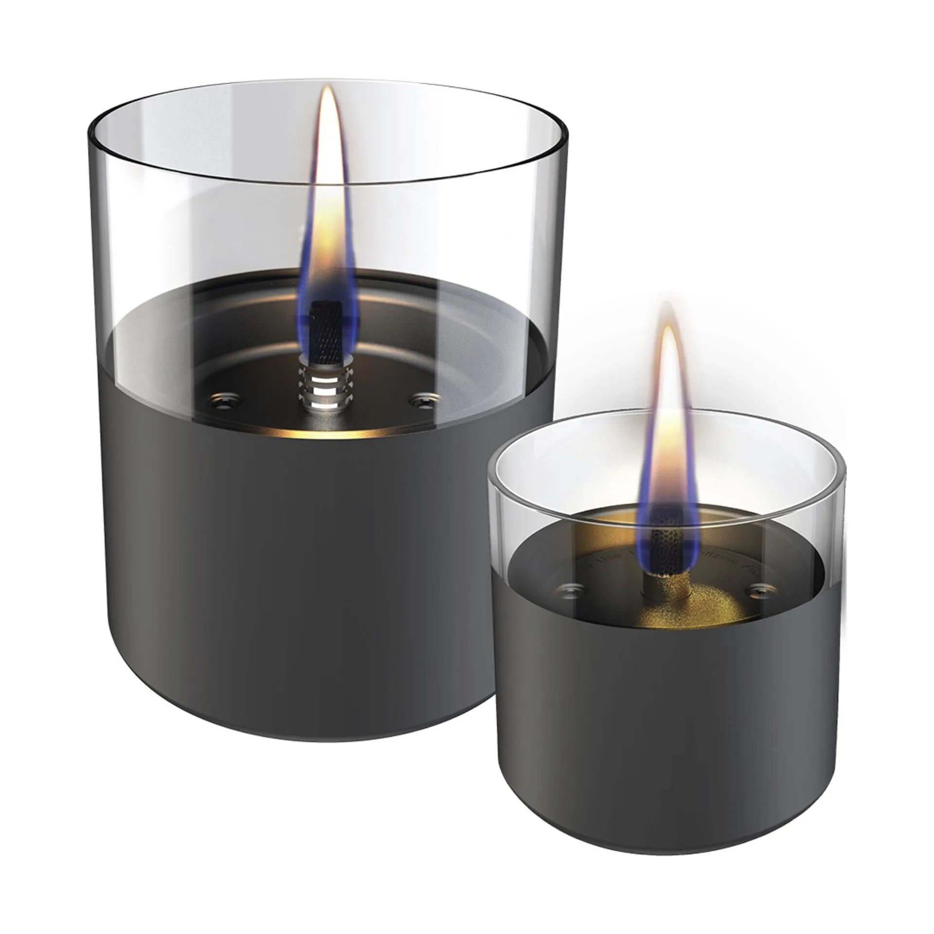 TenderFlame Fyrfadsstage Lilly Lily Bordlanterne - 2 stk. i Gun Metal, 1