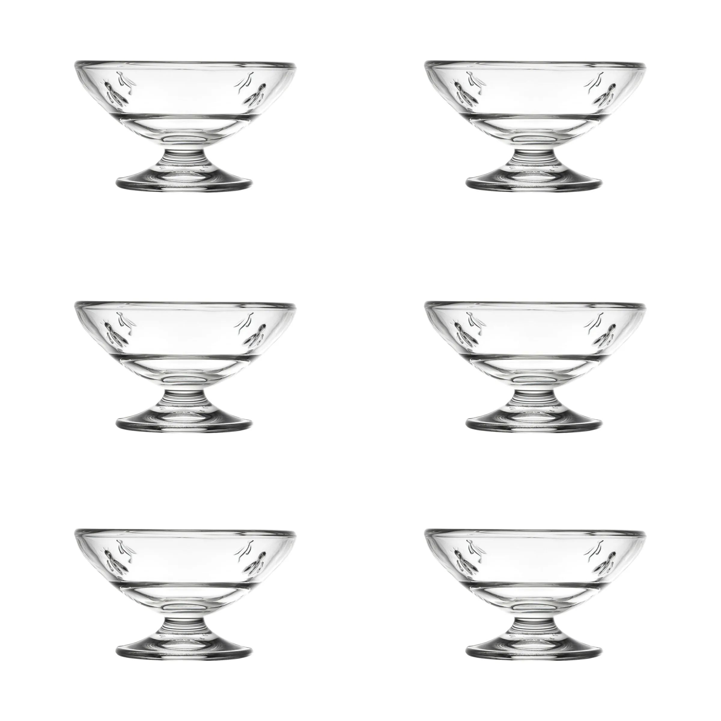 La Rochère Skåle Abeille Glasskål - 6 stk. i 20 cl, 1