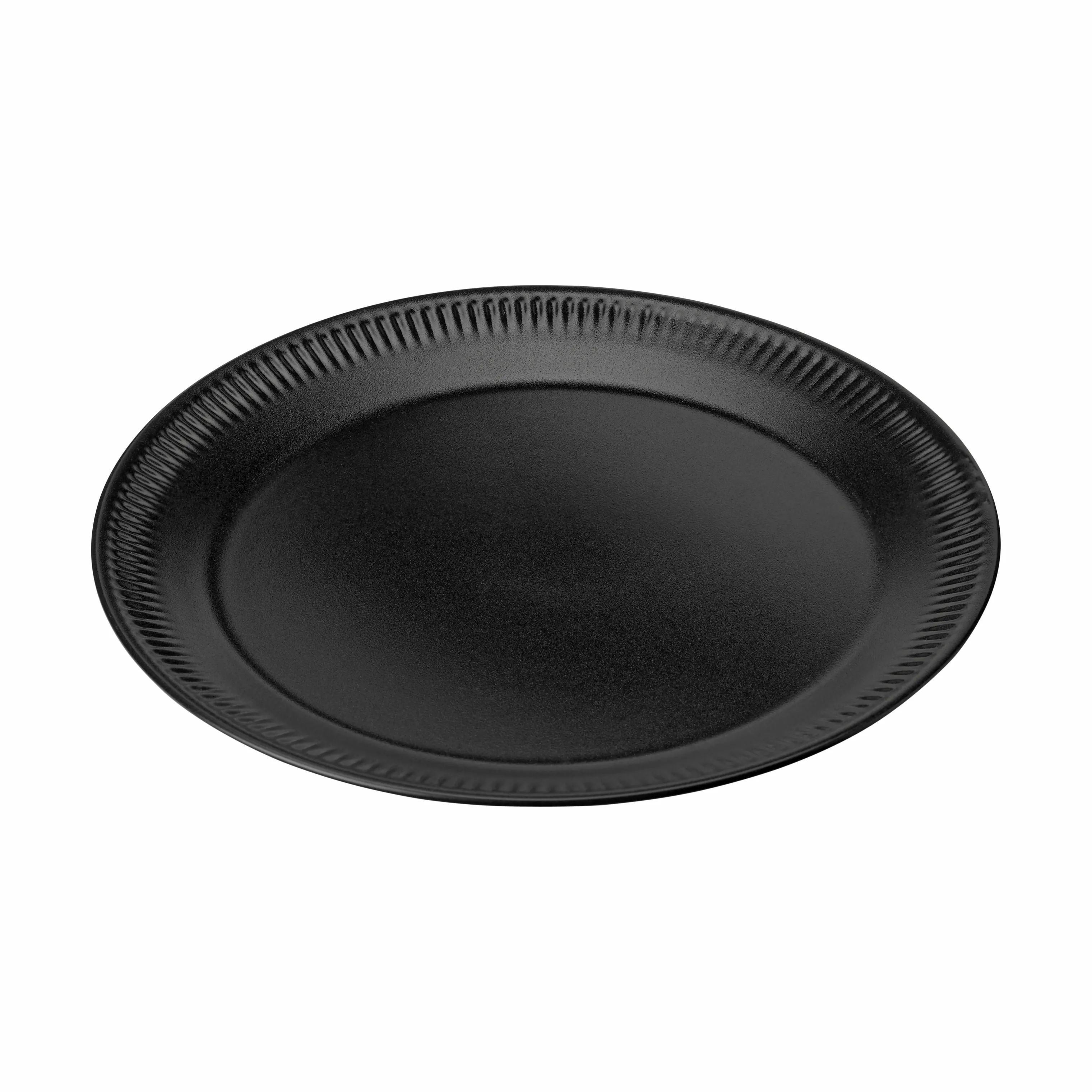 Knabstrup Keramik Frokosttallerkener Frokosttallerken i Sort, 22 cm, 1