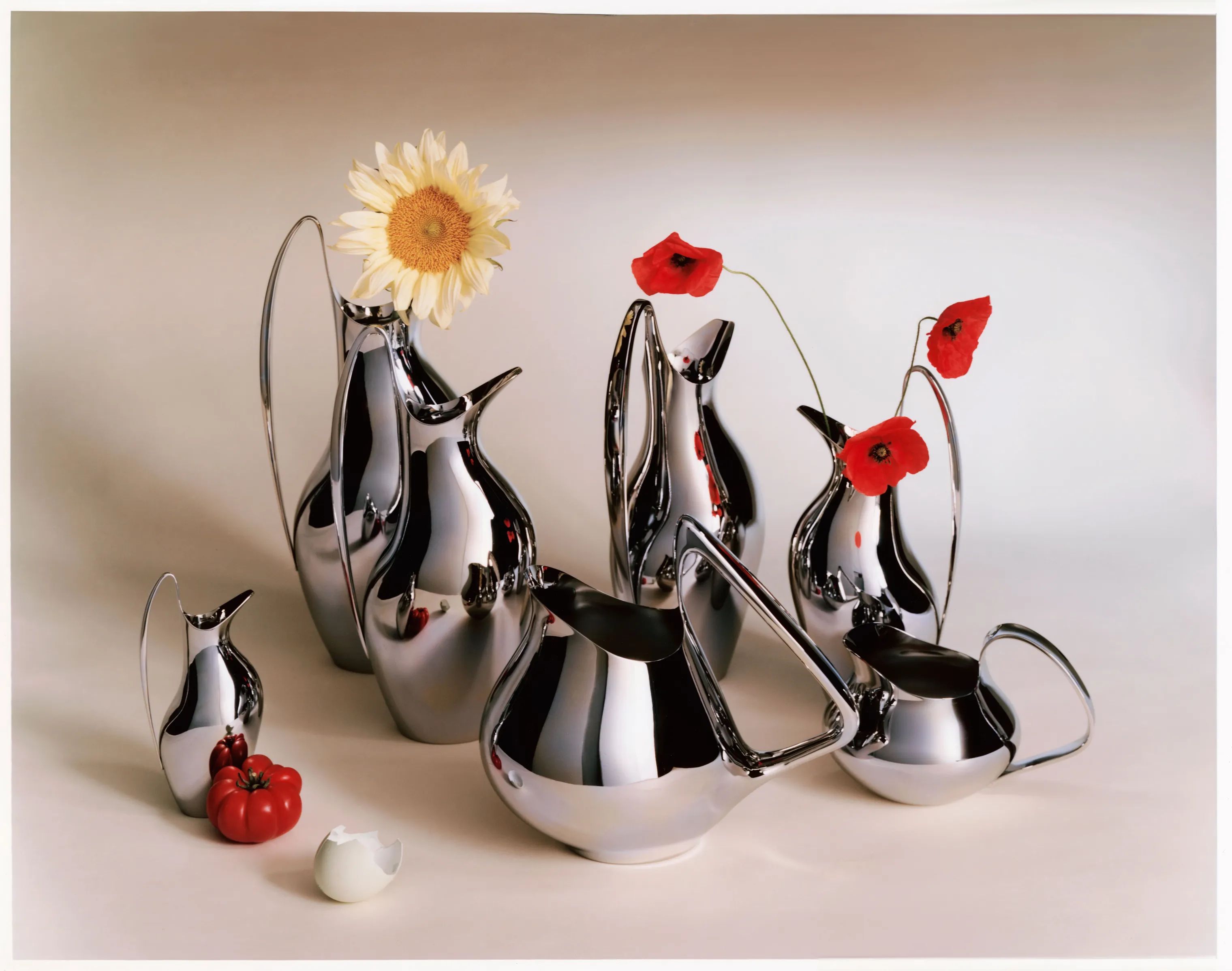 Georg Jensen Mælke- og flødekander Henning Koppel Koppel Flødekande i Stål, 2