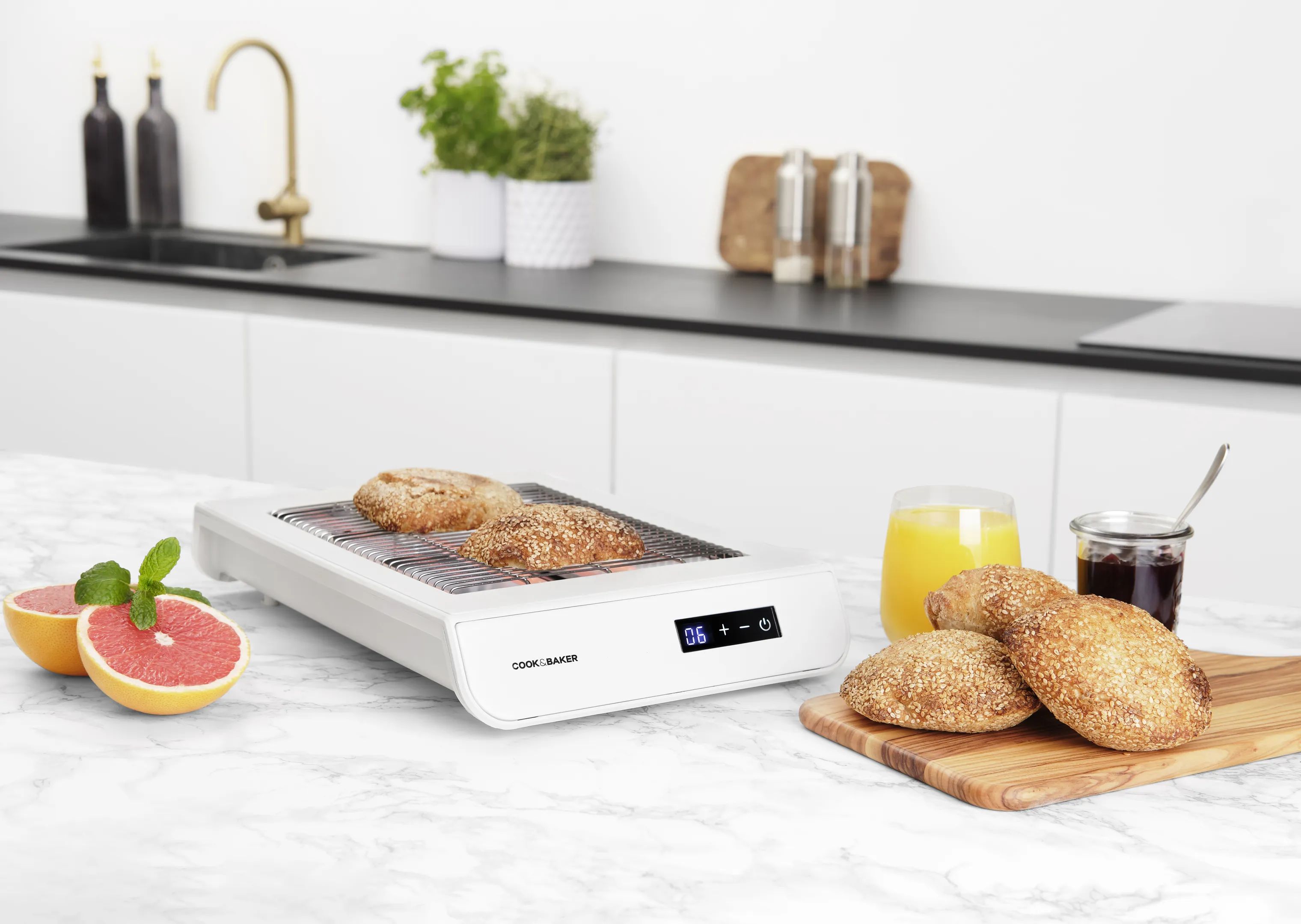 Cook & Baker Brødristere Brødrister i hvid, 5