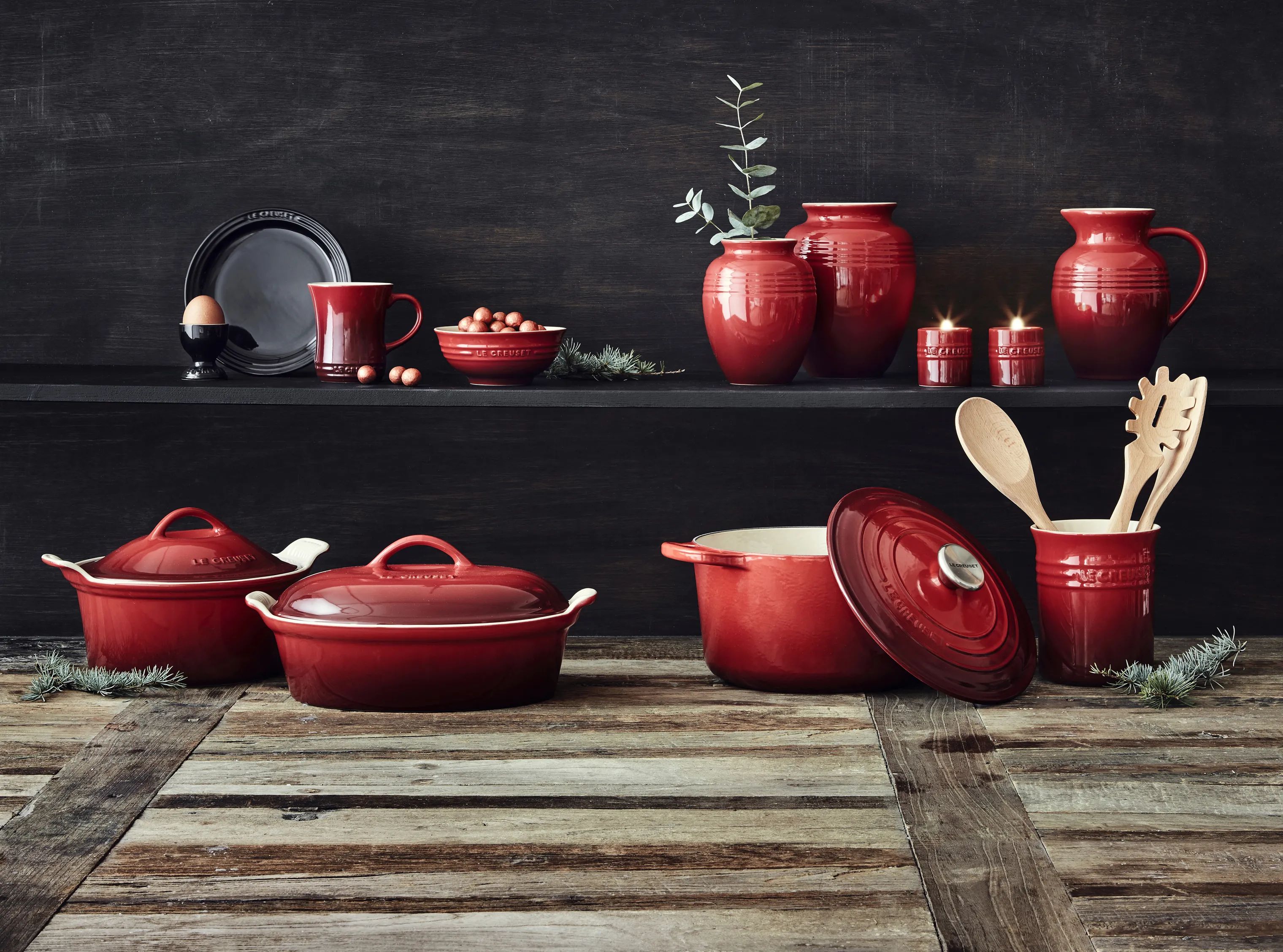 Le Creuset Krus og kopper med hank Krus i Cerise, 2