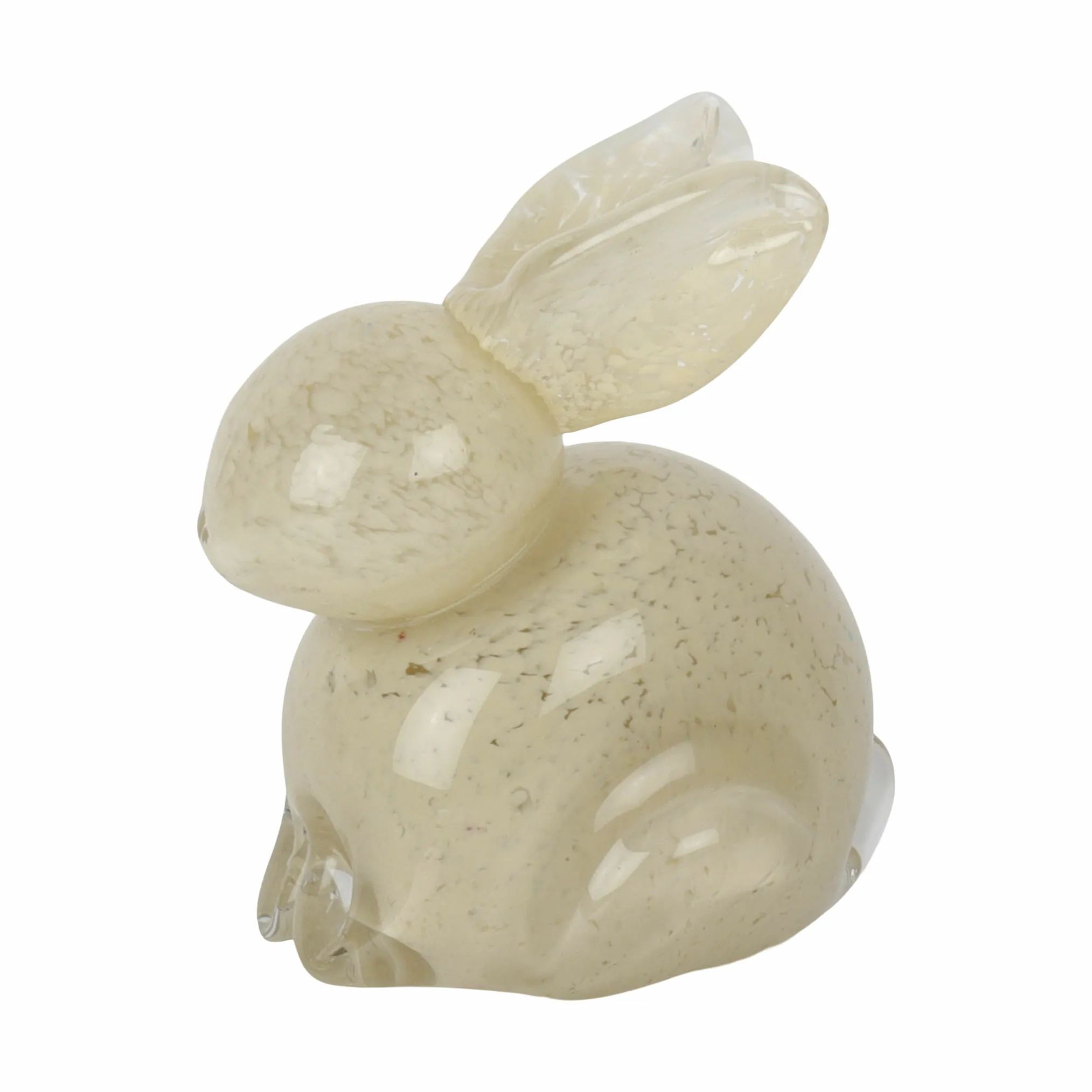 CASA Living Påskefigurer Glaskanin i Lysegul, 11 cm, 1