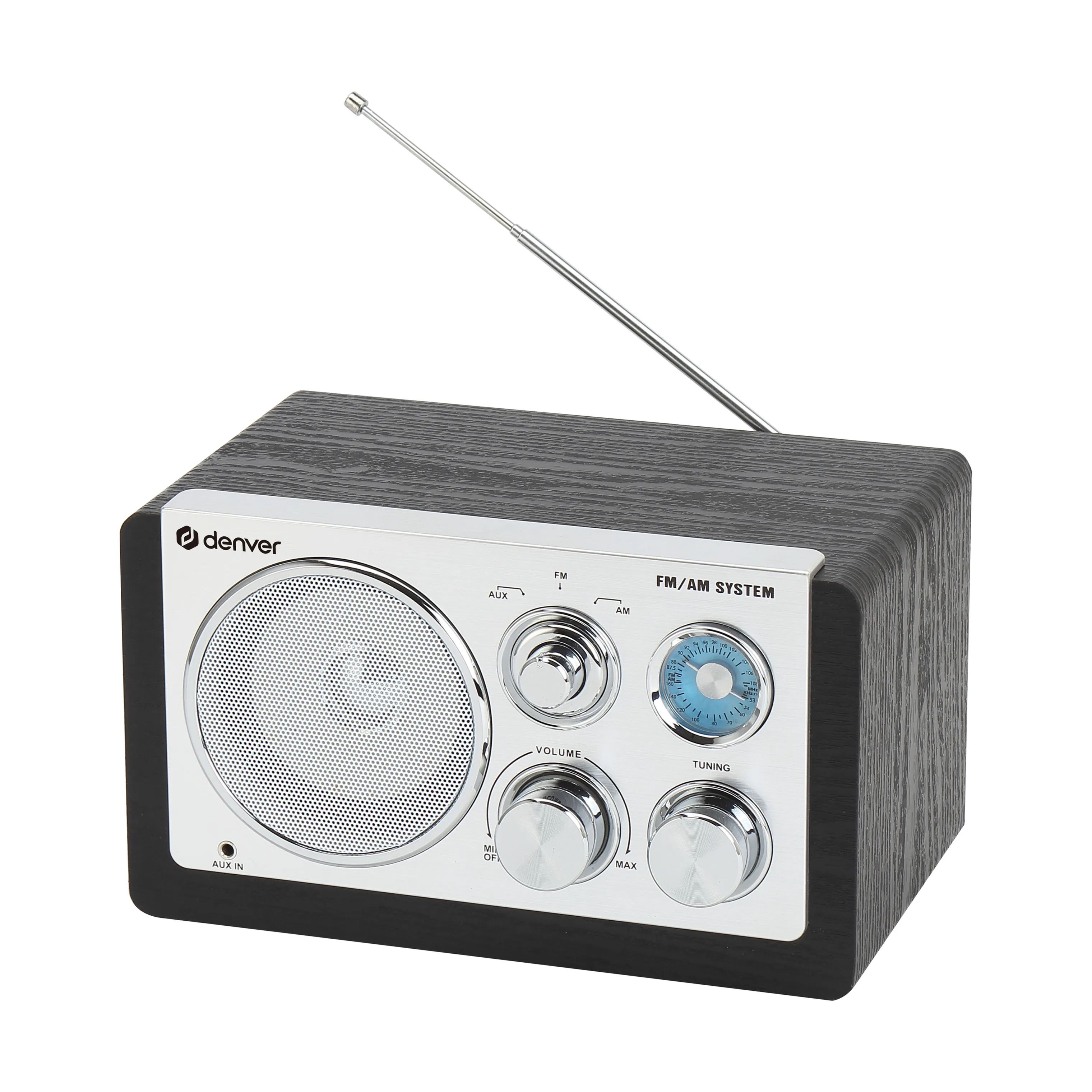 Denver Højtalere Analog Radio i Sort, 1