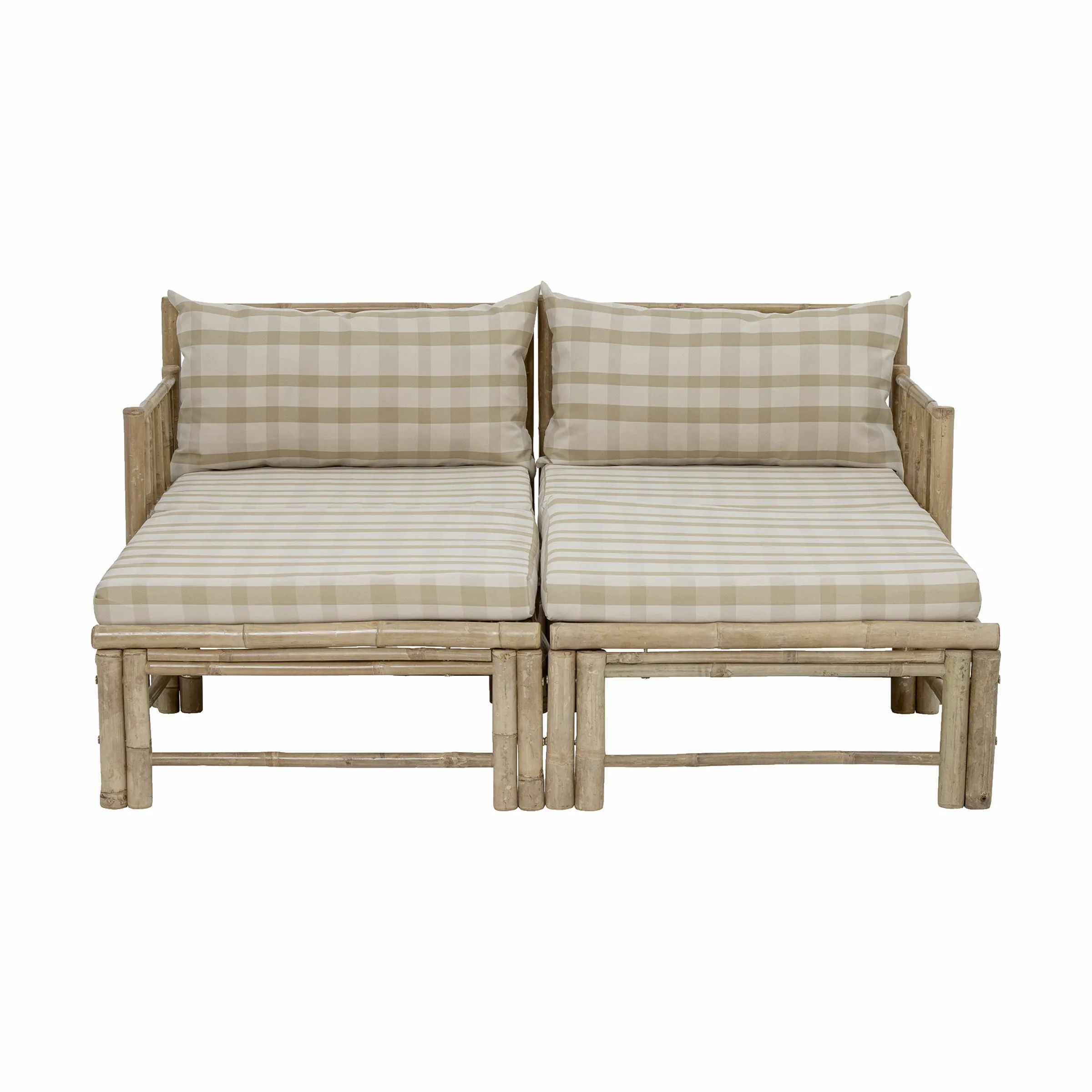 Bloomingville Loungestole Korfu Modul Haveskammel i Natur, B72 x L72 cm, 5