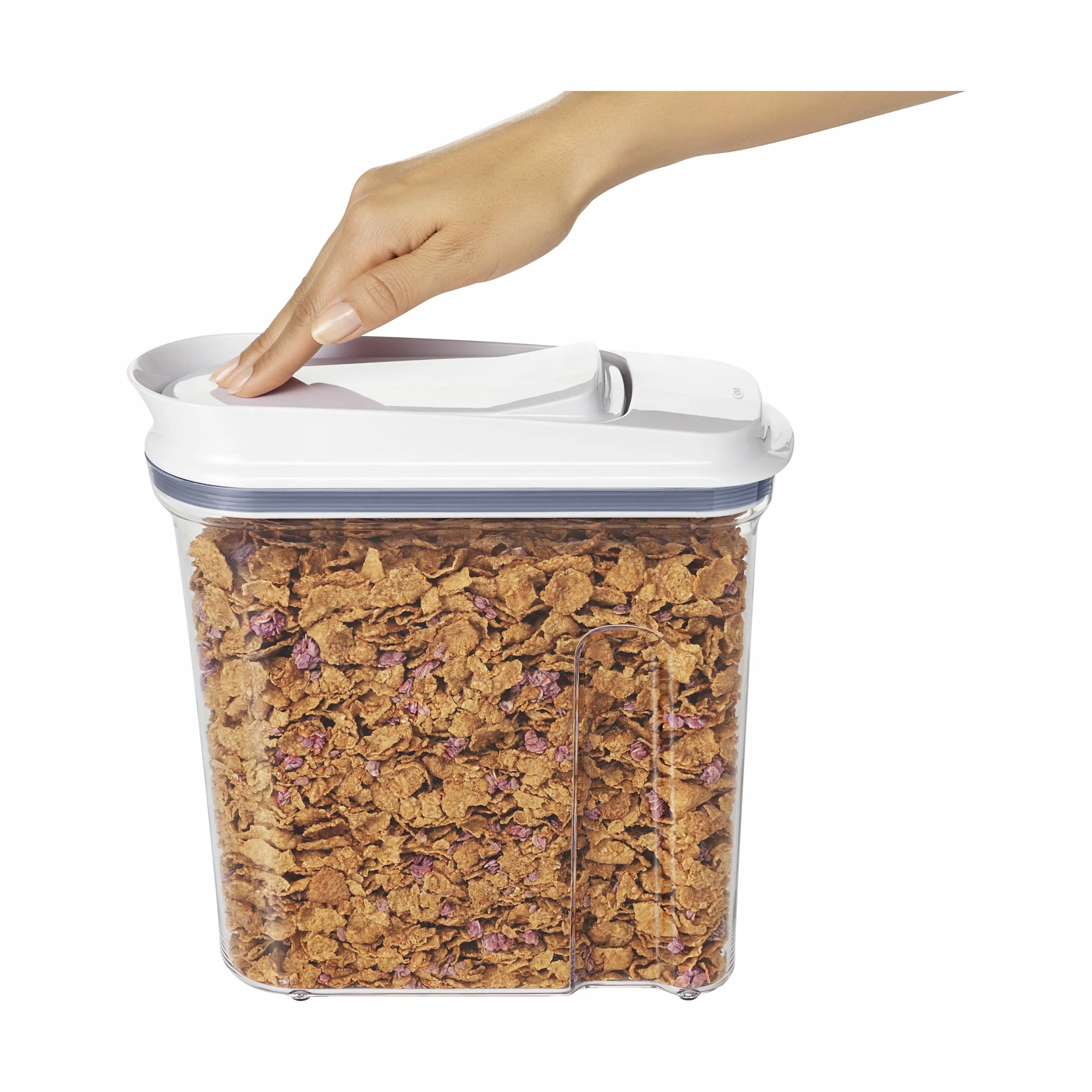 OXO Opbevaringsbokse POP Opbevaringsboks i hvid;klar;grå, H26,7 cm x 3.2 L, 5