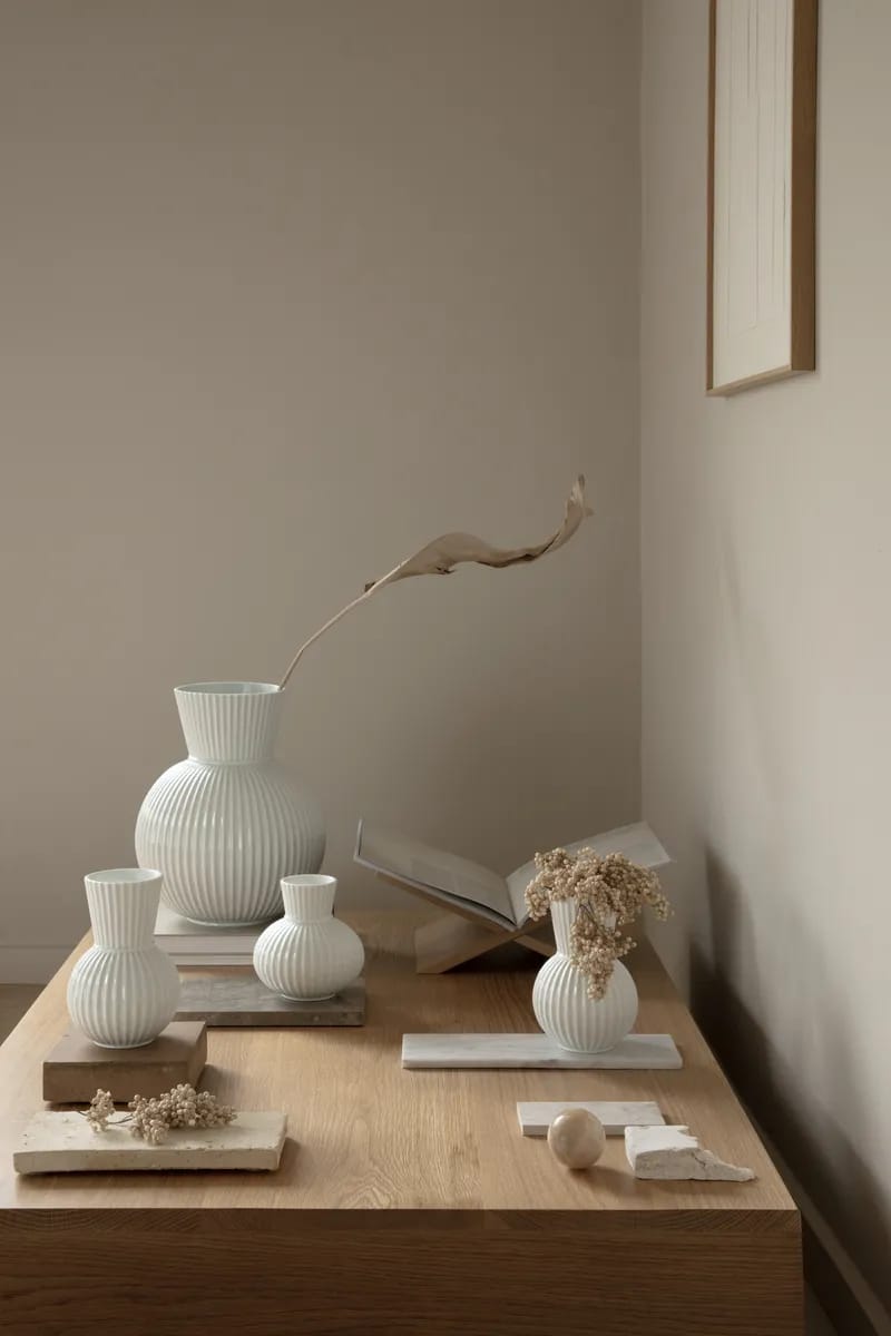 Lyngby Porcelæn Vaser Tura Vase i hvid, 14,5 cm, 4