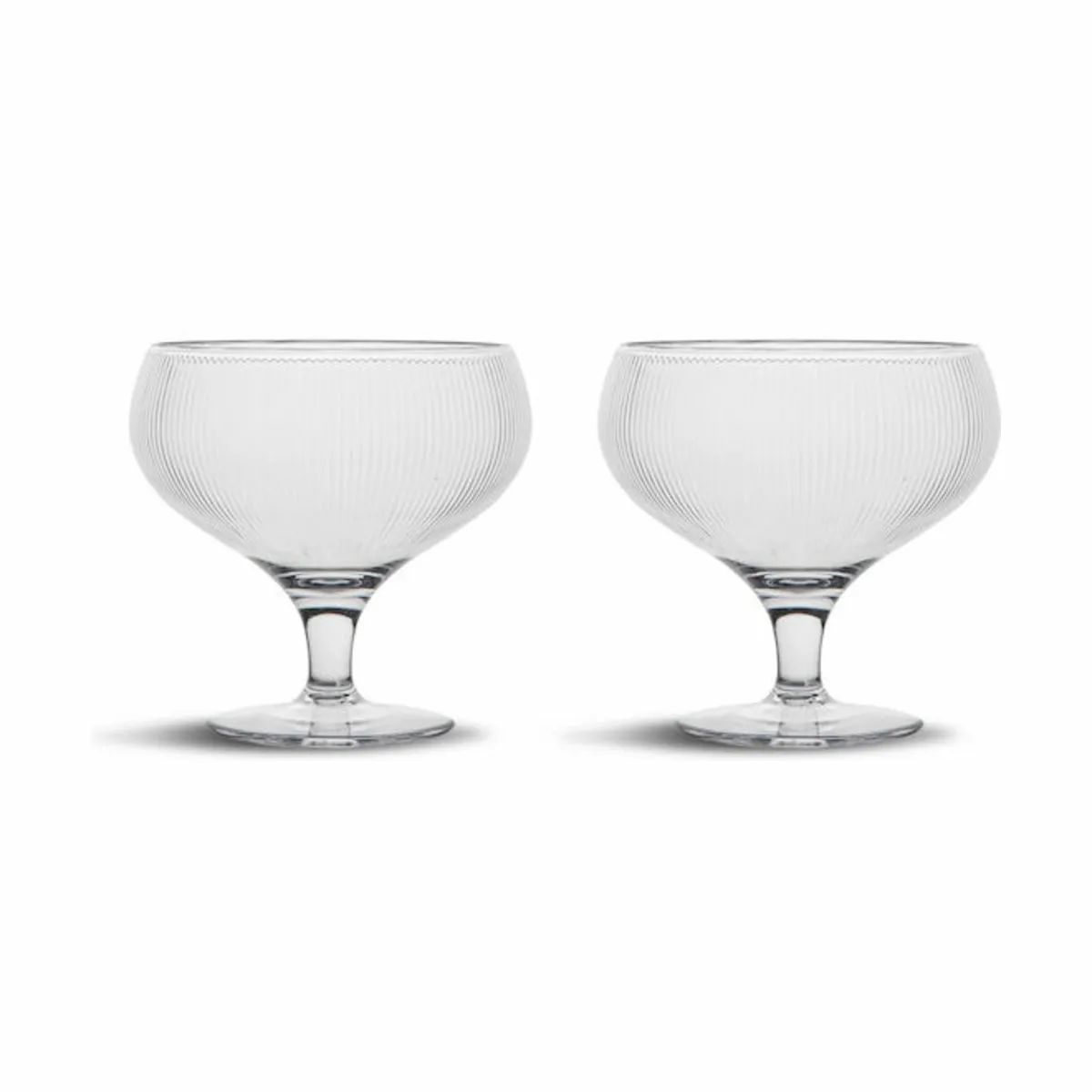 Sagaform Cocktailglas Billi Coupe Glas - 2 stk. i 2 stk., 1