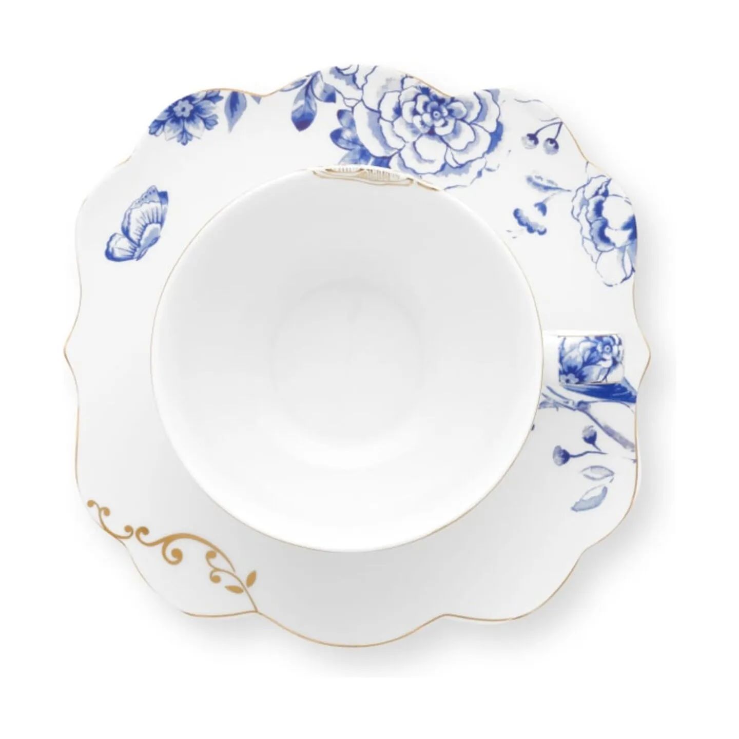 PIP Studio Krus og kopper med hank Royal Tekop m. underkop - 2 stk. i White, 3