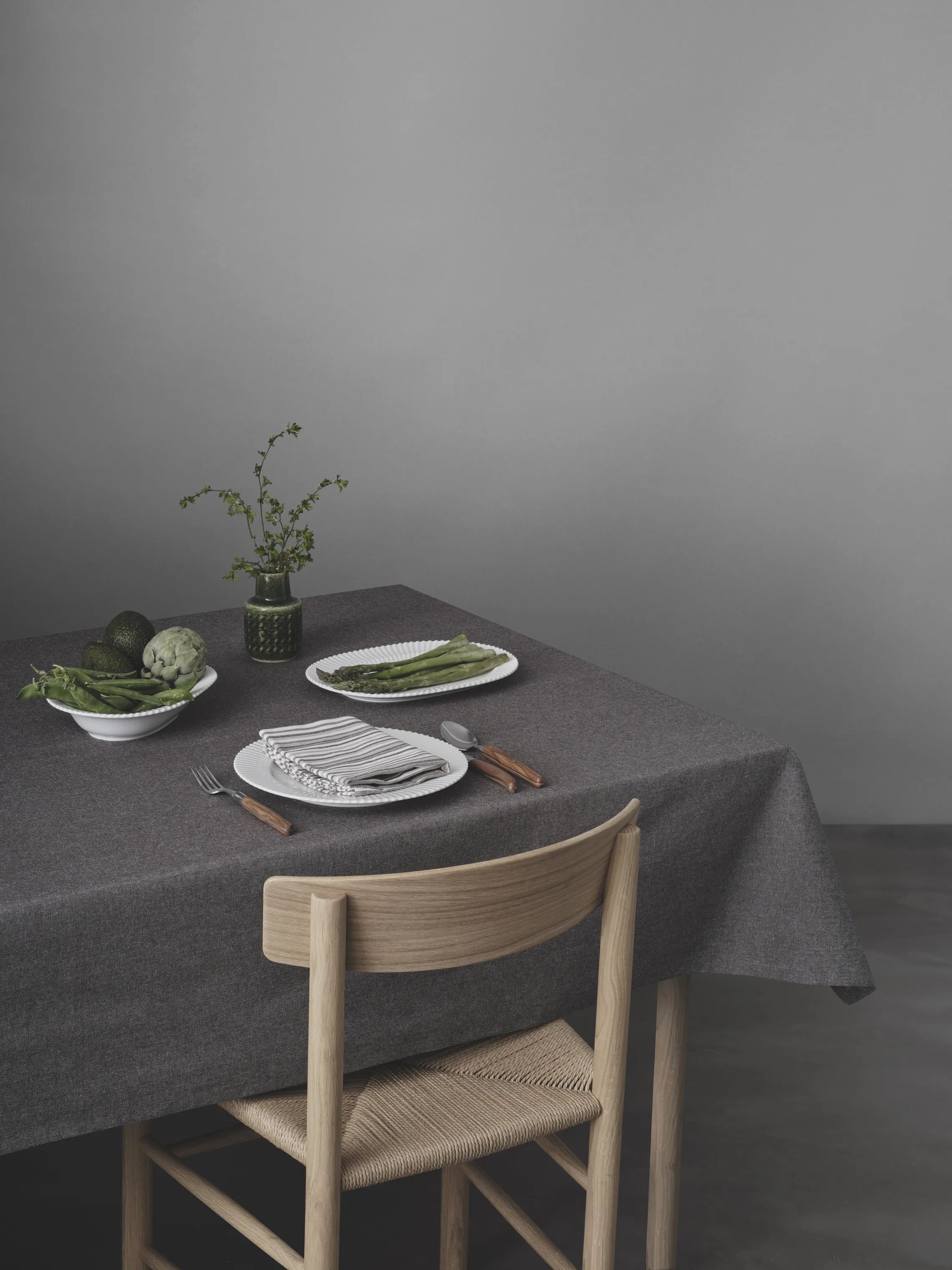 By Mogensen Duge Earth Dug i Grå, B240 x L140 cm, 2