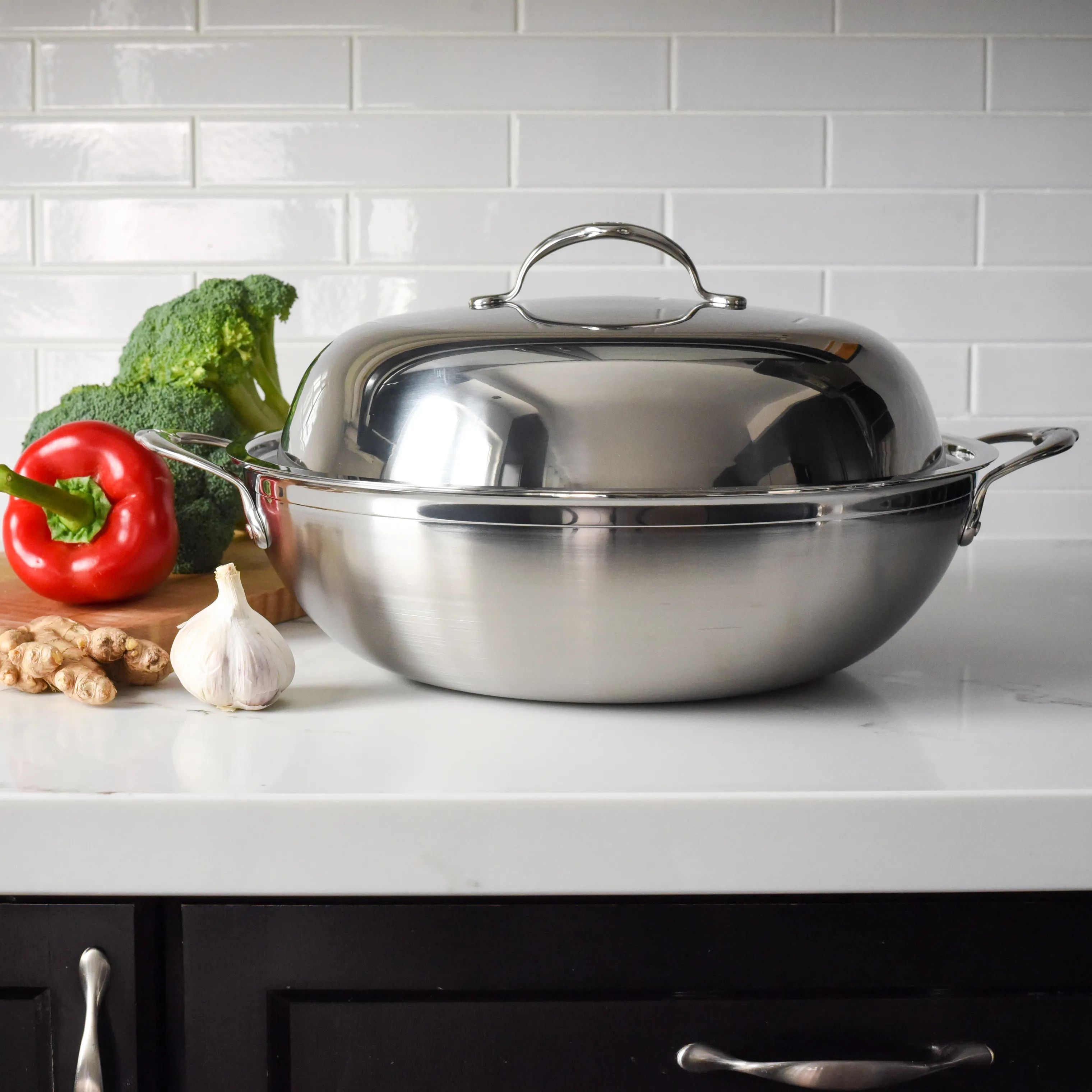 Hestan Wokpander Probond Wokpande i Rustfrit stål, 3
