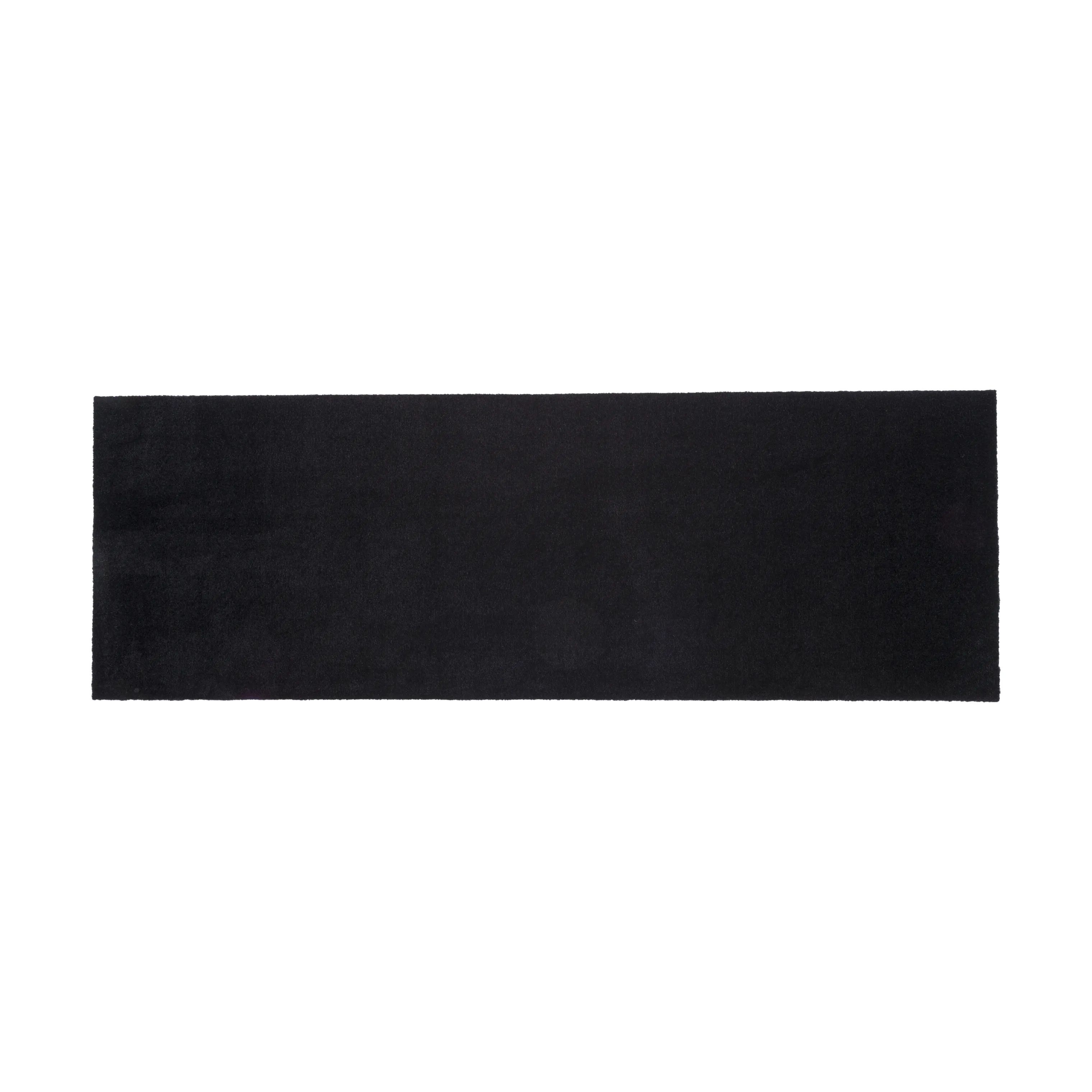 Tica Copenhagen Dørmåtter Uni Color Gulvmåtte i Sort, B67 x L200 cm, 1
