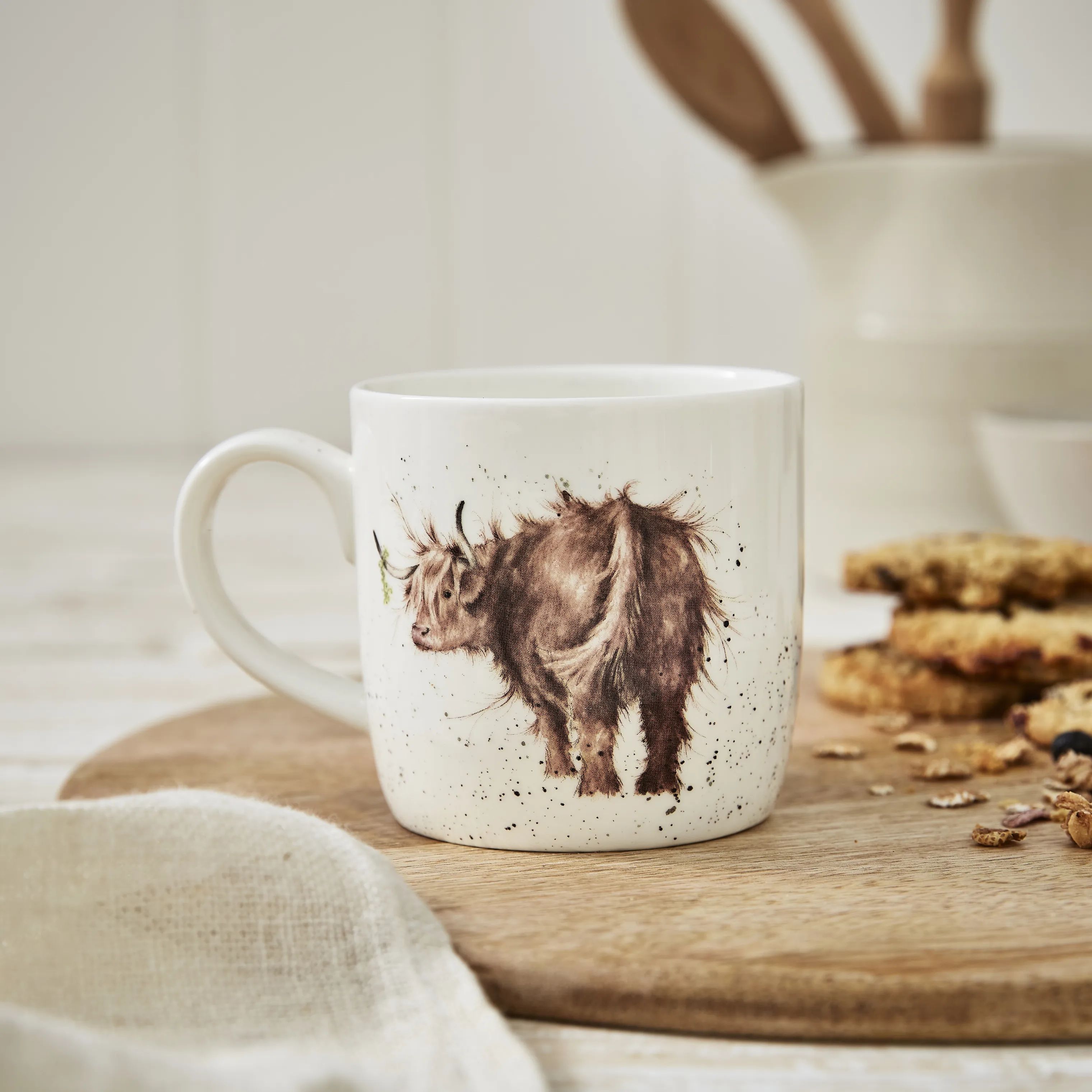 Royal Worcester Krus og kopper med hank Wrendale Krus - Highland cow i Highland Cow, 3