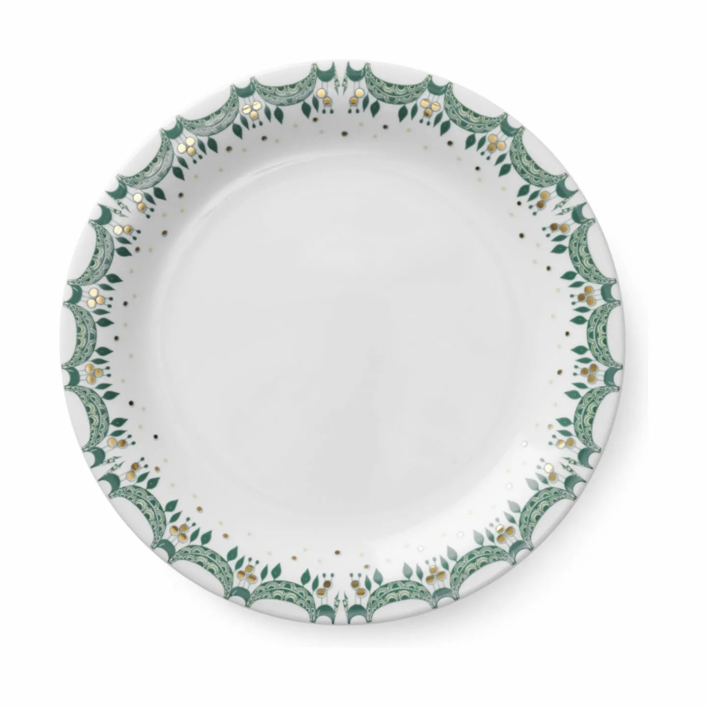 Bjørn Wiinblad Middagstallerkener Guirlande Tallerken i Grøn, 28 cm, 1