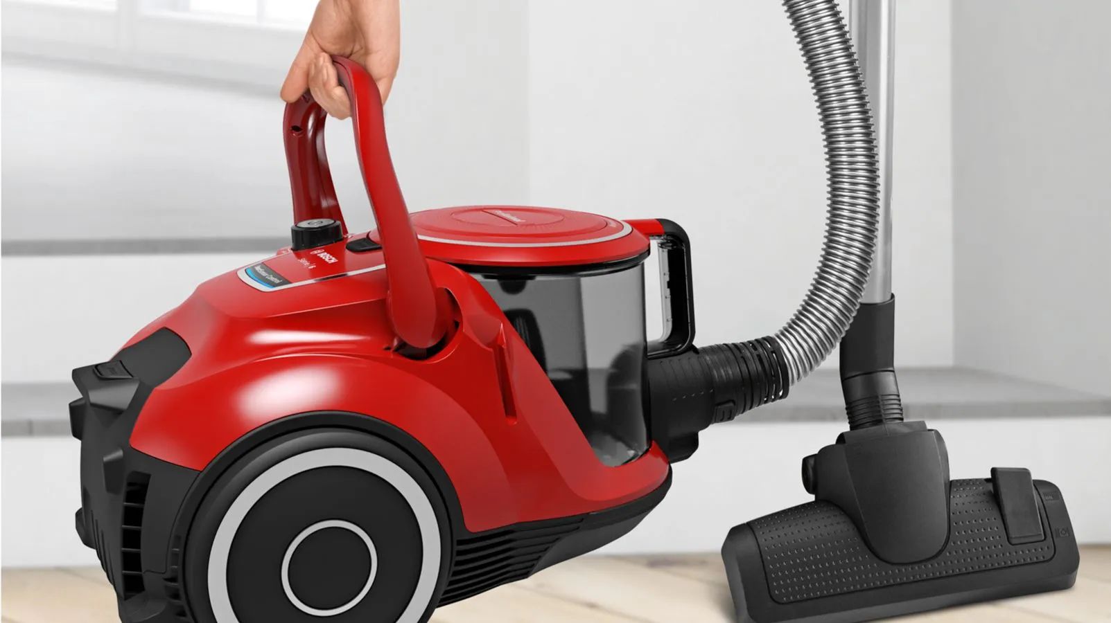 Bosch Støvsugere Poseløs støvsuger BGS41PET1 Serie 6 i Rød, 2
