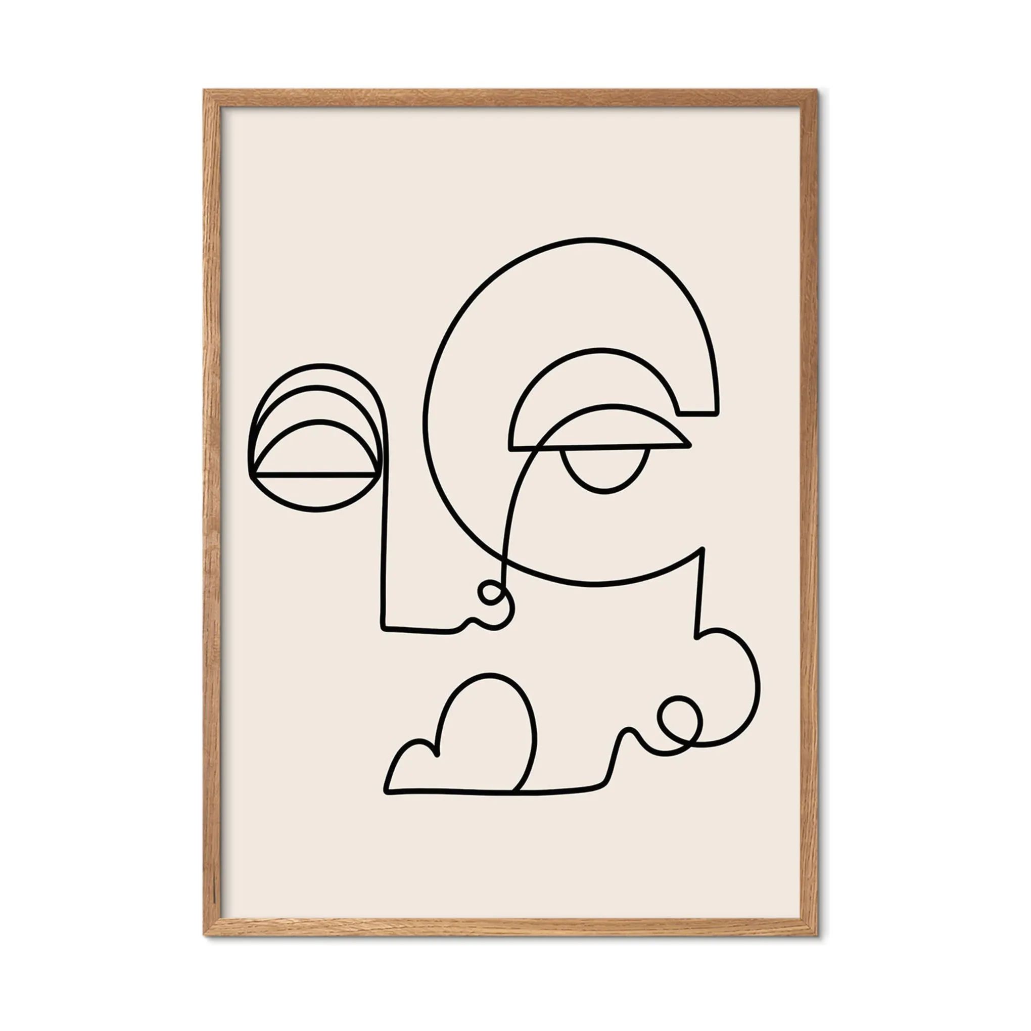 Poster&Frame Plakater Plakat - Inner Battle i B30 x L40 cm, 3