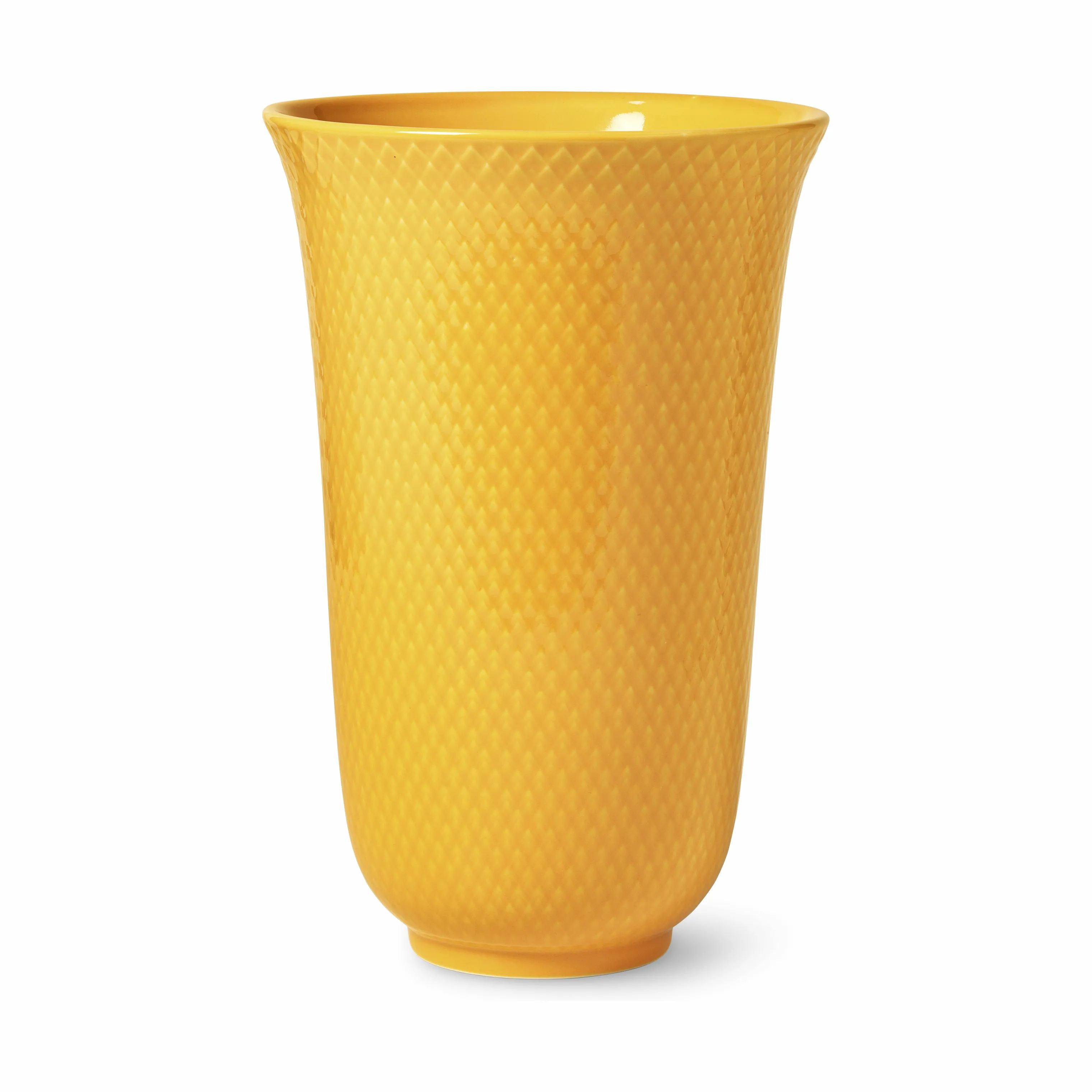 Lyngby Porcelæn Vaser Rhombe Color  Vase i gul, 1