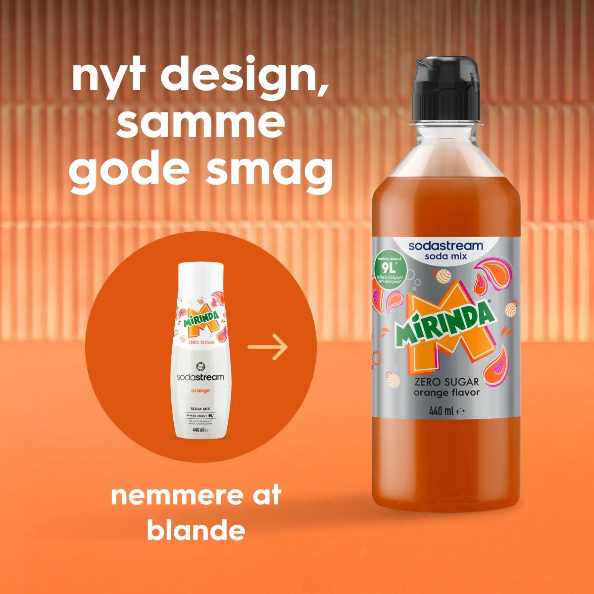SodaStream Smagskoncentrater Sirup - Mirinda Zero i Mirinda Zero, 2