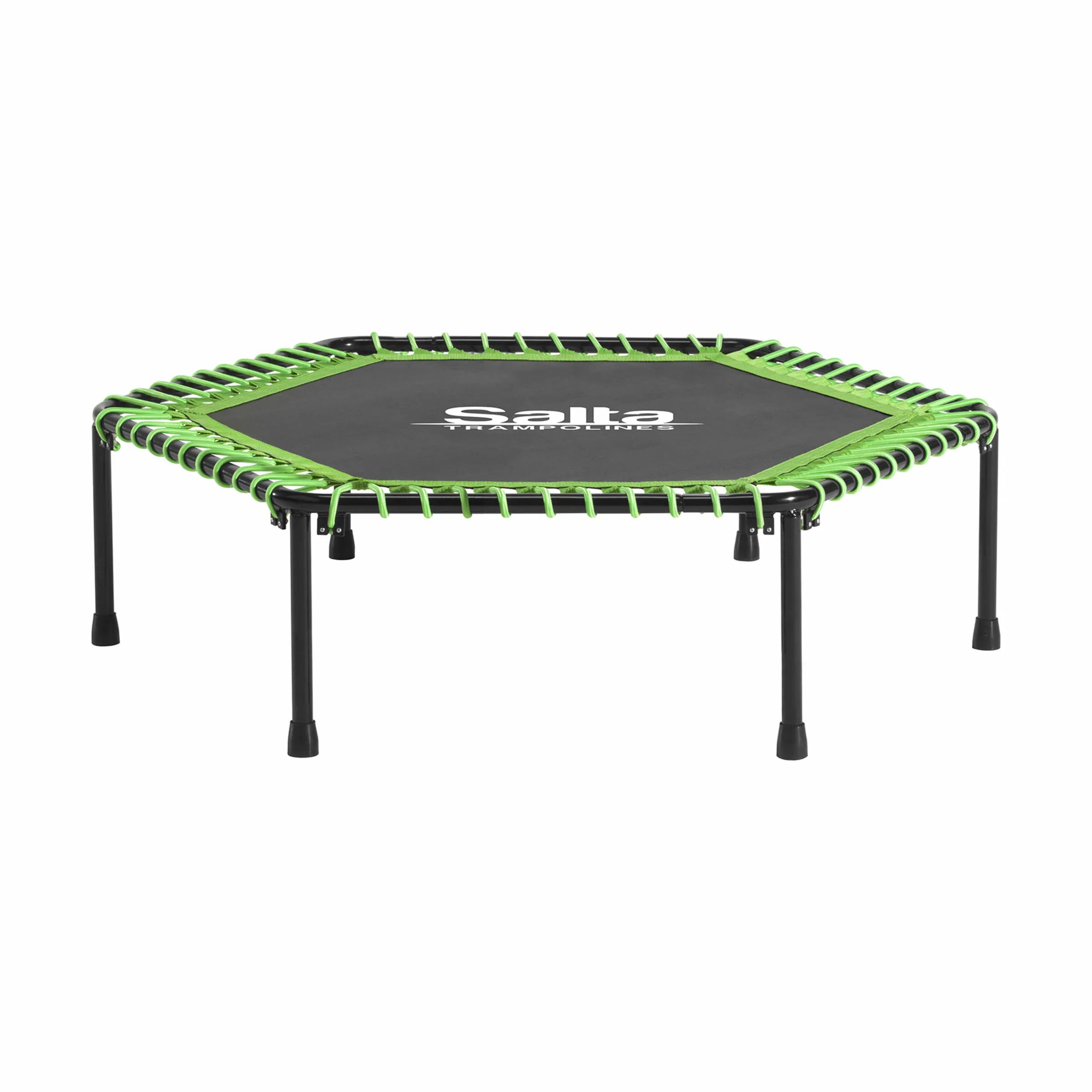 Salta Trampoliner Fitness Trampolin m. håndtag i Sort/grøn, 4
