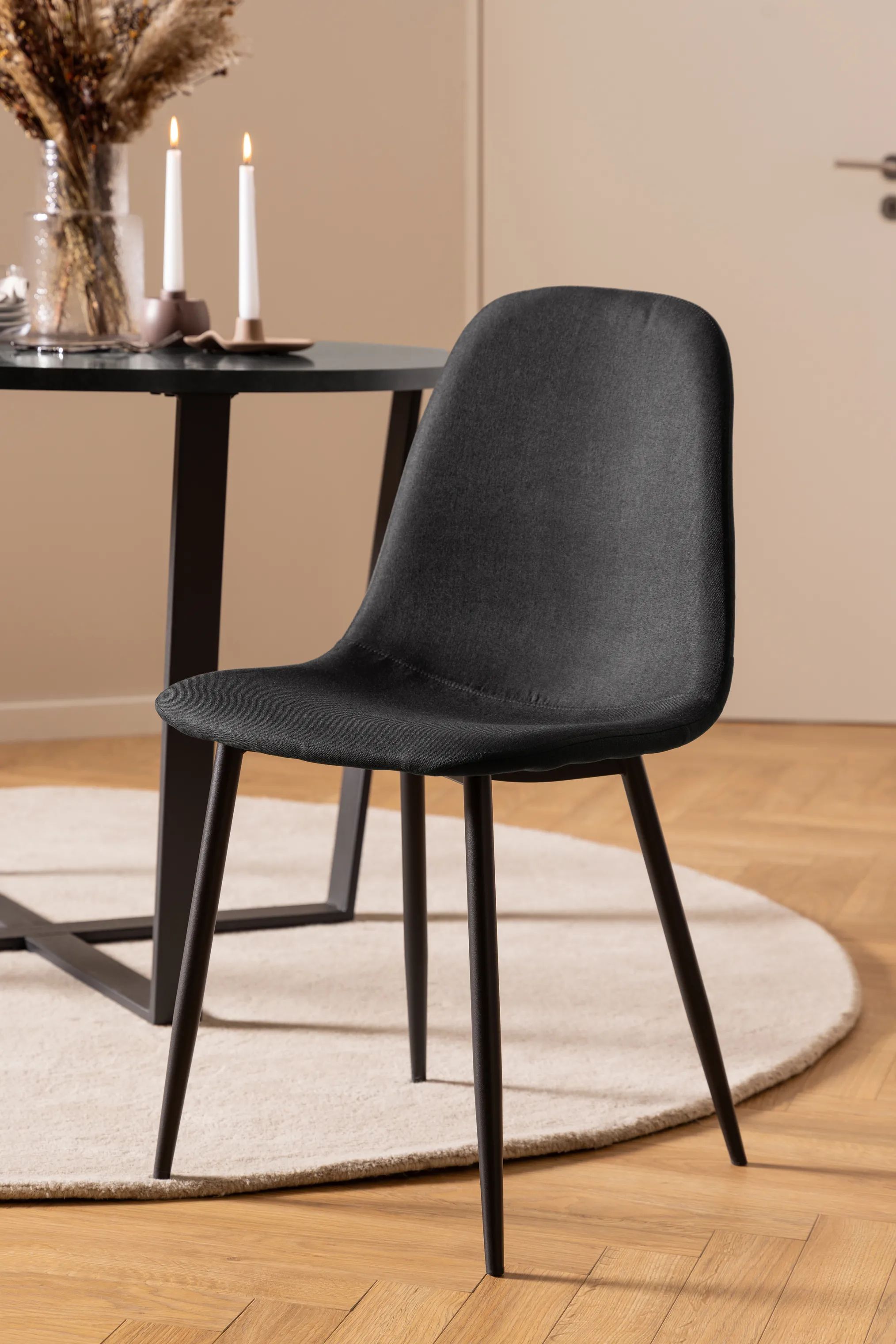 CASA Living Spisebordsstole Celia Spisebordsstol - 4 stk. i sort, 2