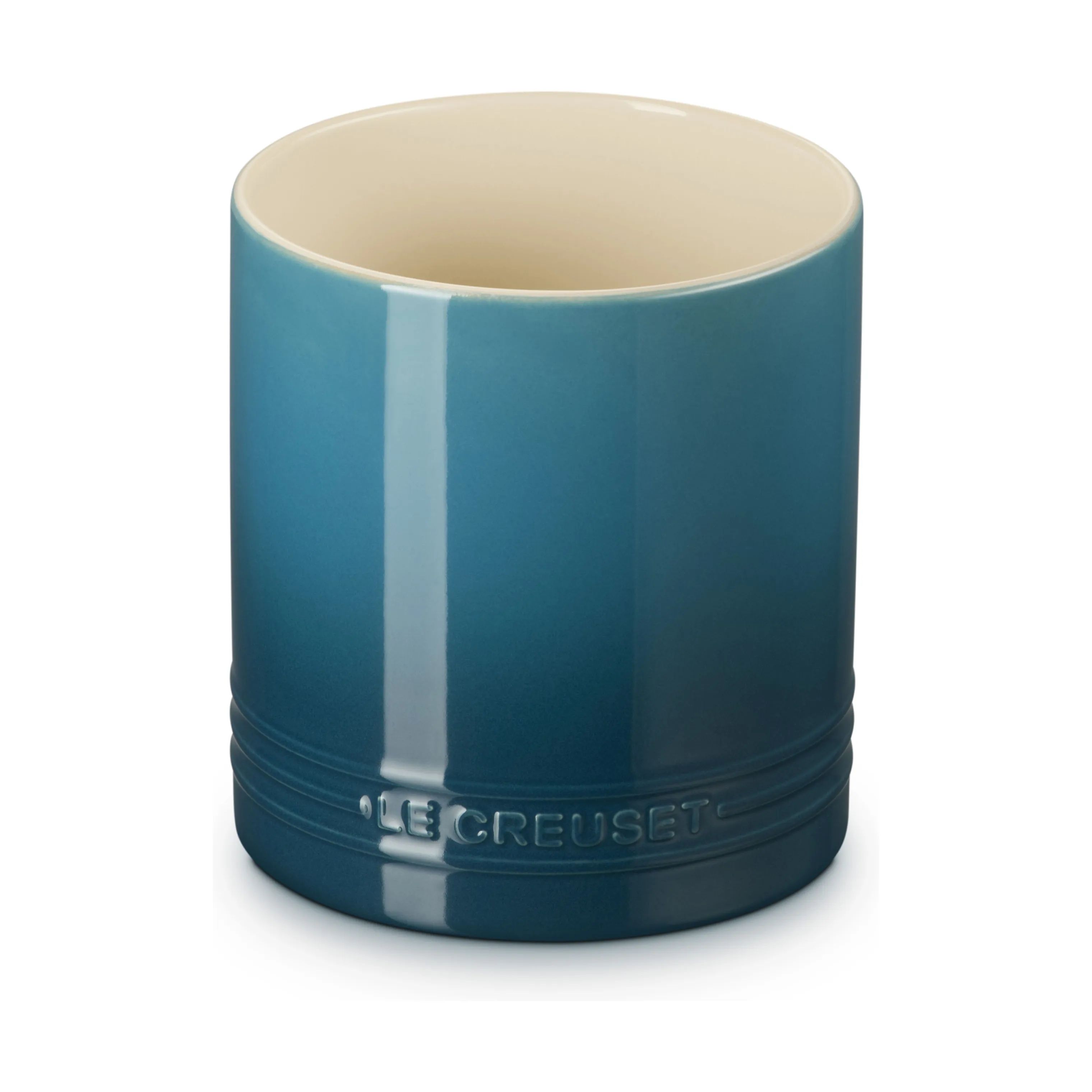 Le Creuset Krukker til køkkenredskaber Signature Redskabskrukke i Deep Teal, 1