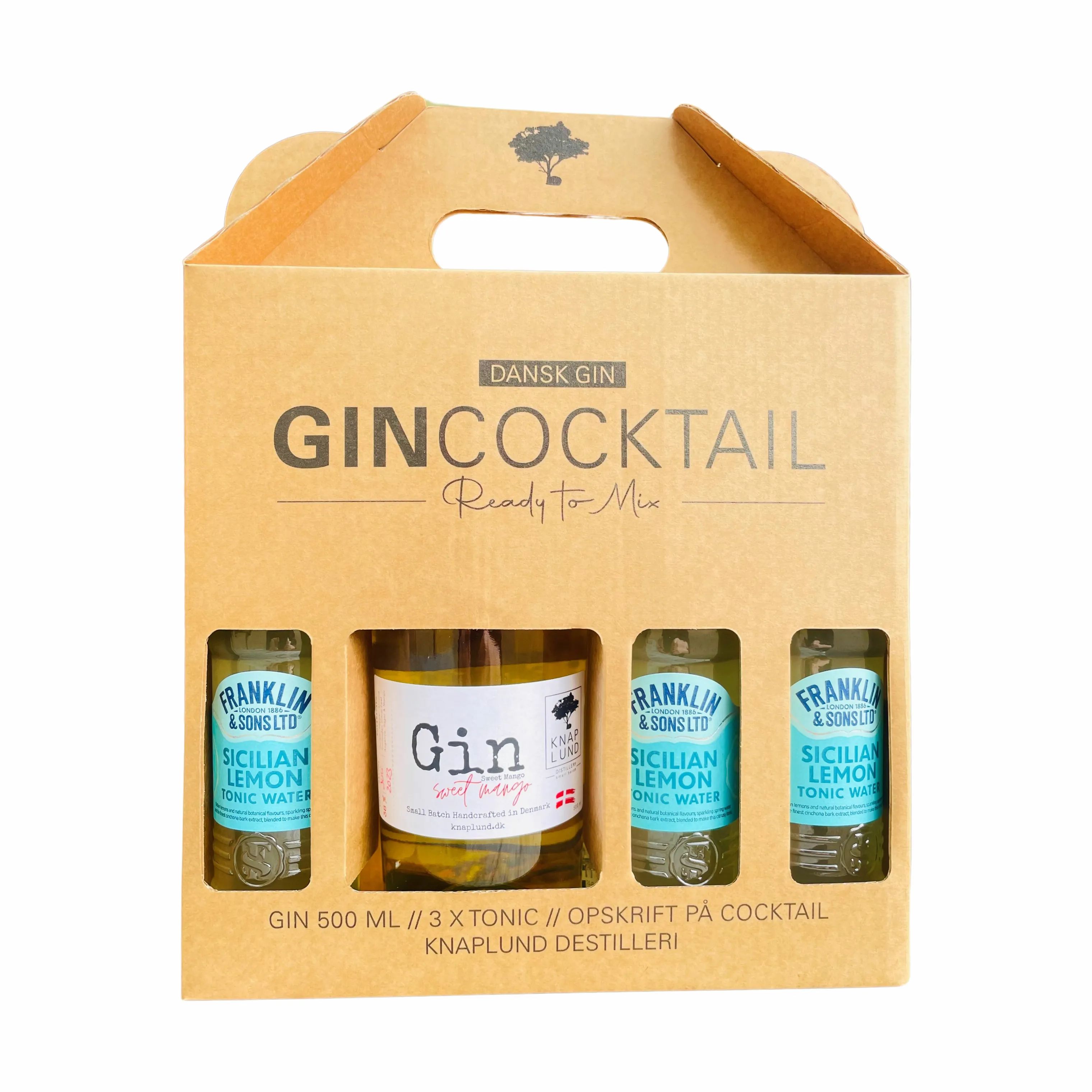 Knaplund Spiritus Ready To Mix Gincocktail Mango Smash - 4 dele i Mango Smash - 1,1 liter, 1