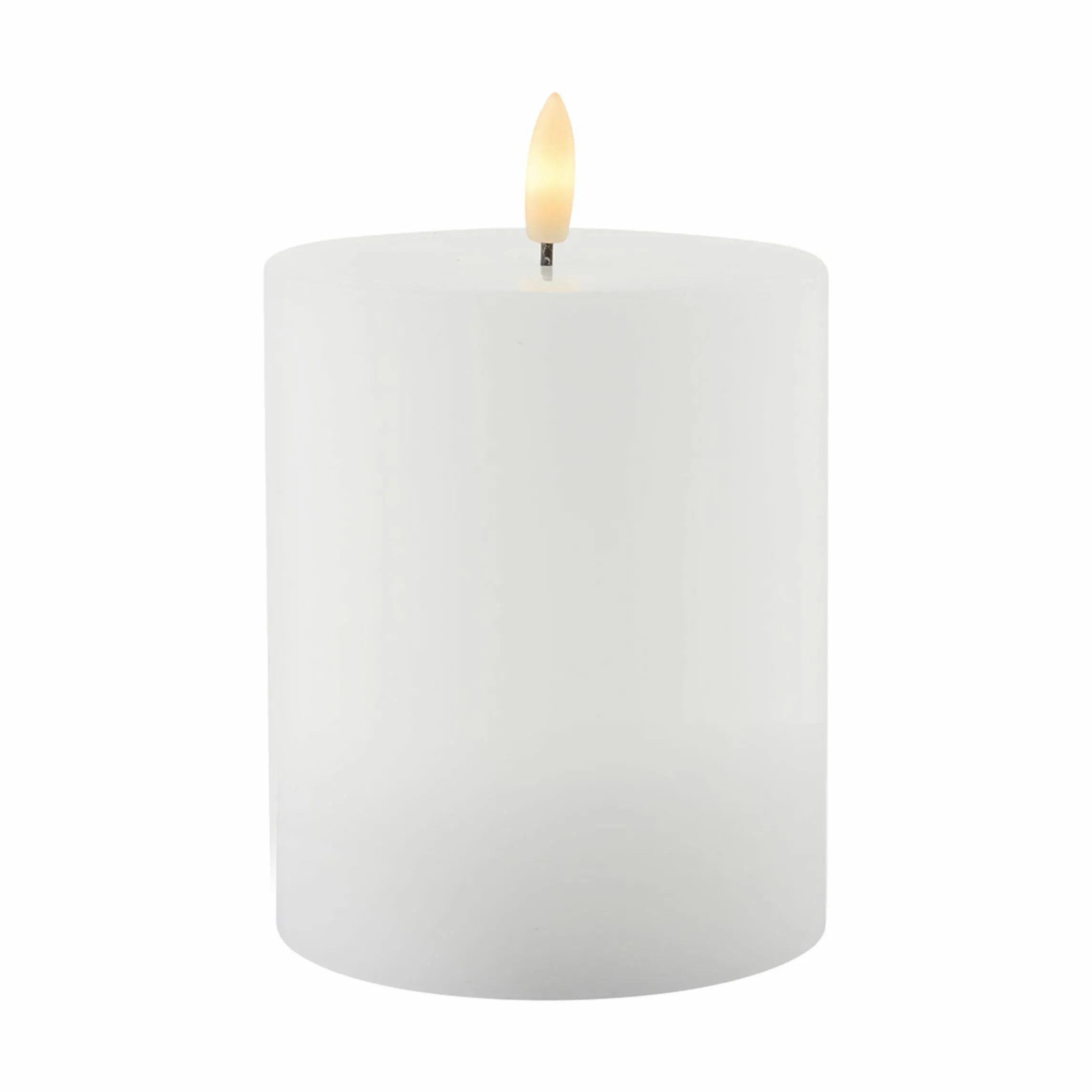 Sirius LED-lys Sille Genopladelig LED Bloklys i Hvid, H12,5 x Ø10 cm, 1