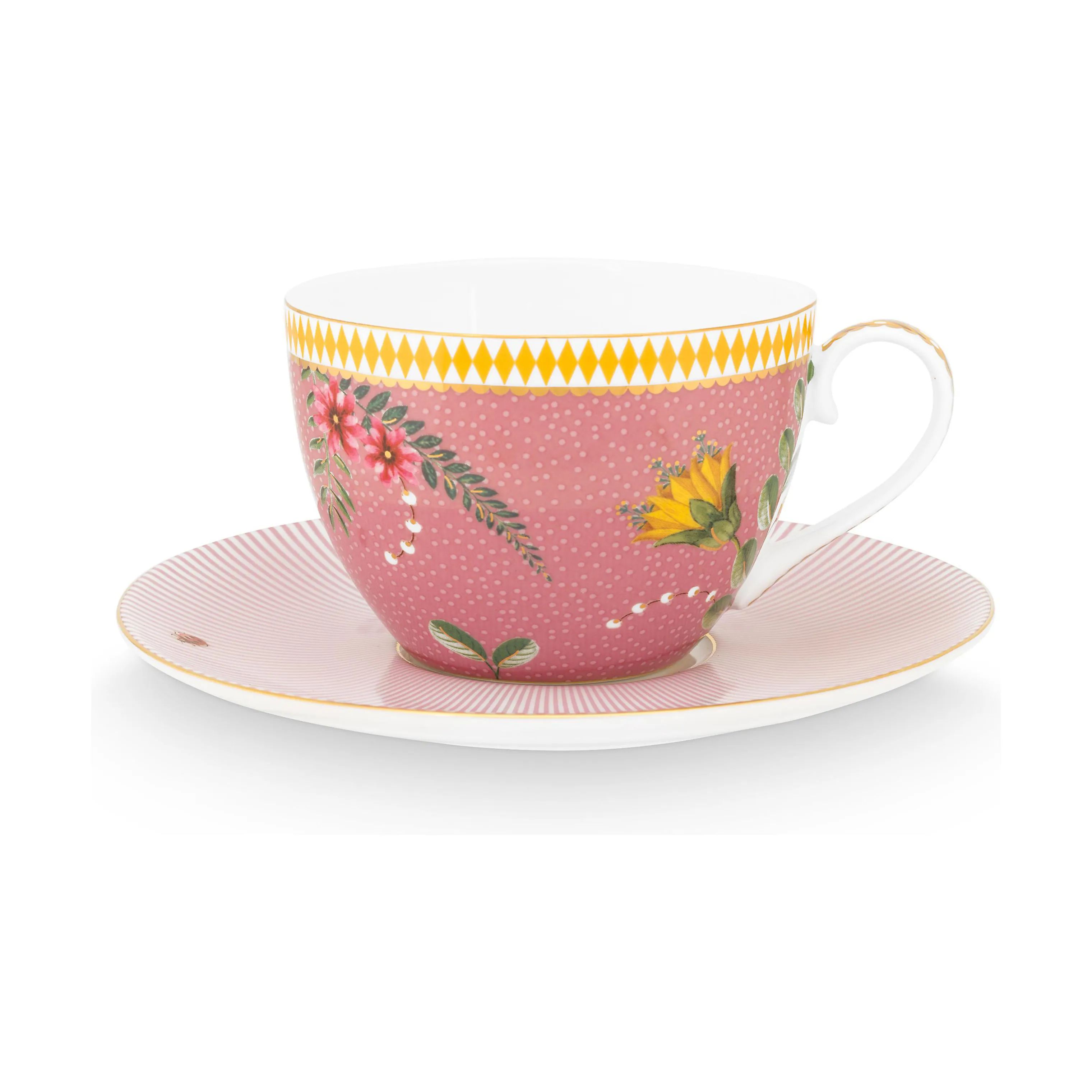 PIP Studio Krus og kopper med hank La Majorelle Kop - 2 stk. i Pink, 3
