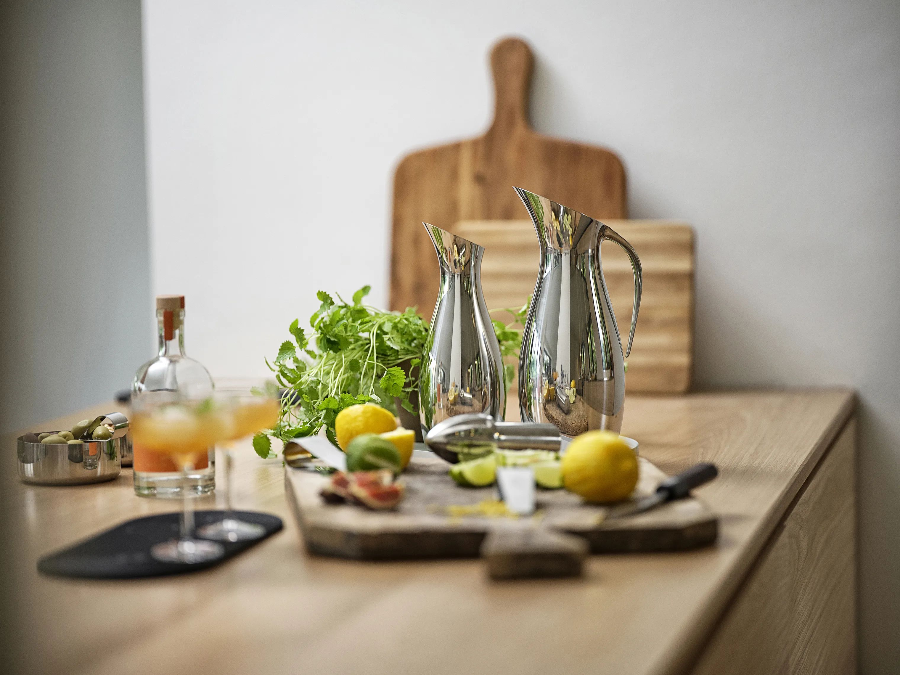 Zone Serveringskander Rocks Kande i Sølvfarvet, 1 L, 2