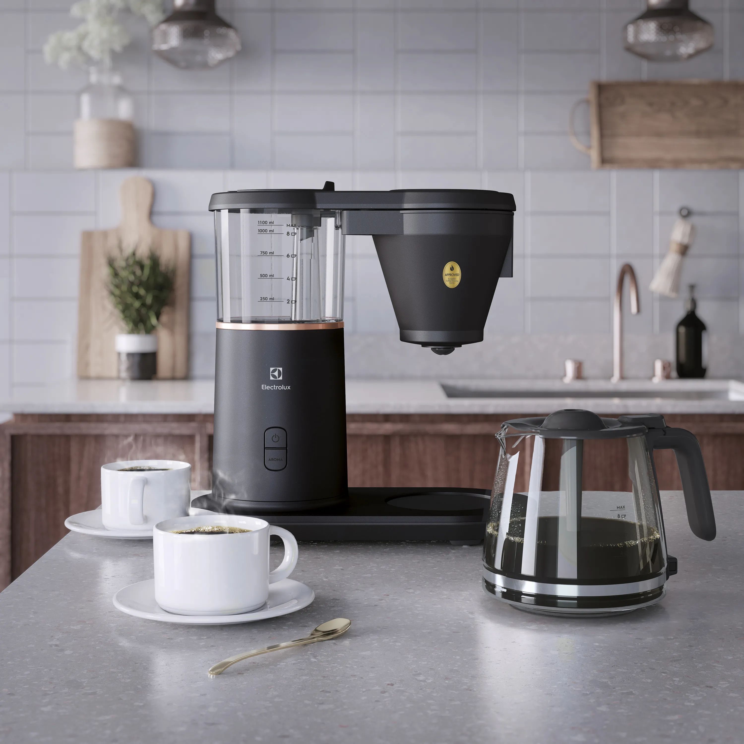 Electrolux Kaffemaskiner Explore 7 Kaffemaskine E7CM1-4GB i Granite Black, 4