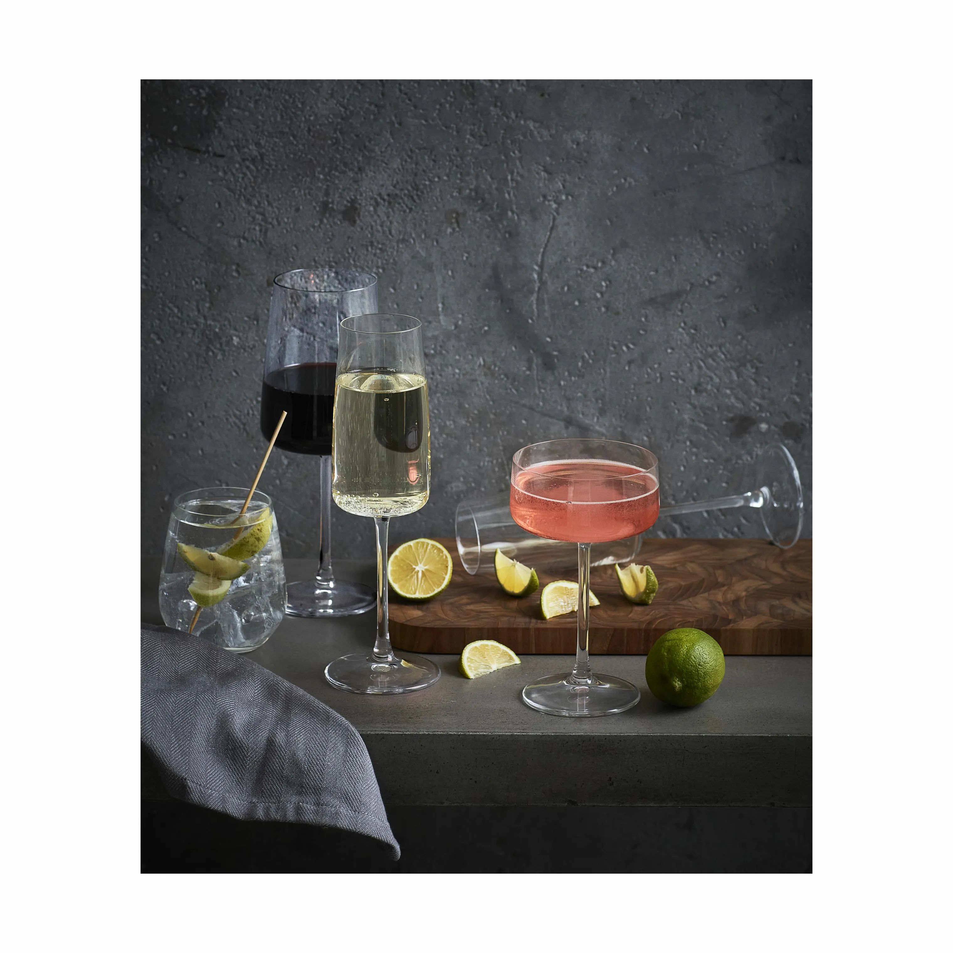 Lyngby Glas Rødvinsglas Zero Rødvinsglas - 4 stk. i Klar, 54 cl, 4