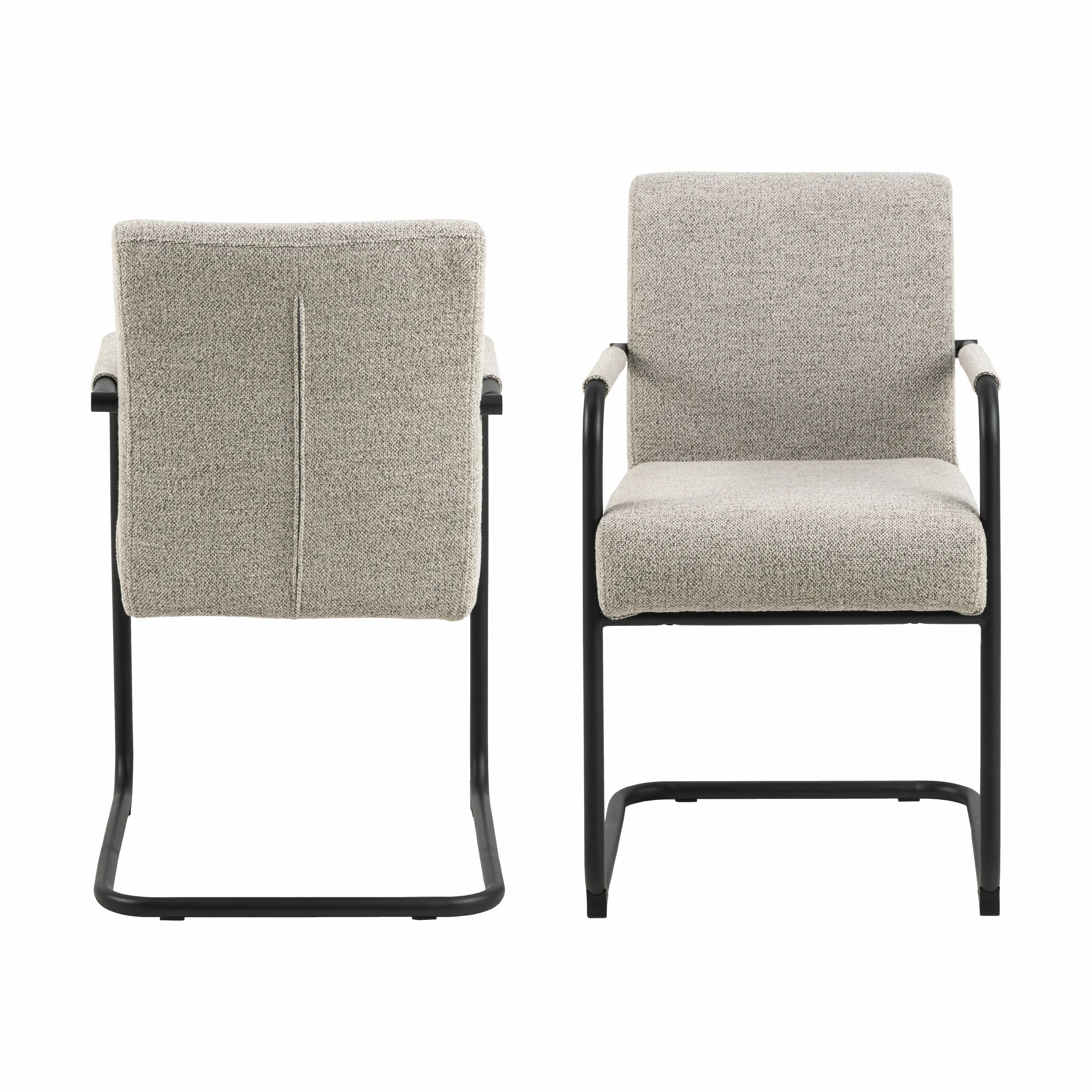 CASA Living Spisebordsstole Adele Spisebordsstol - 2 stk. i beige, 7