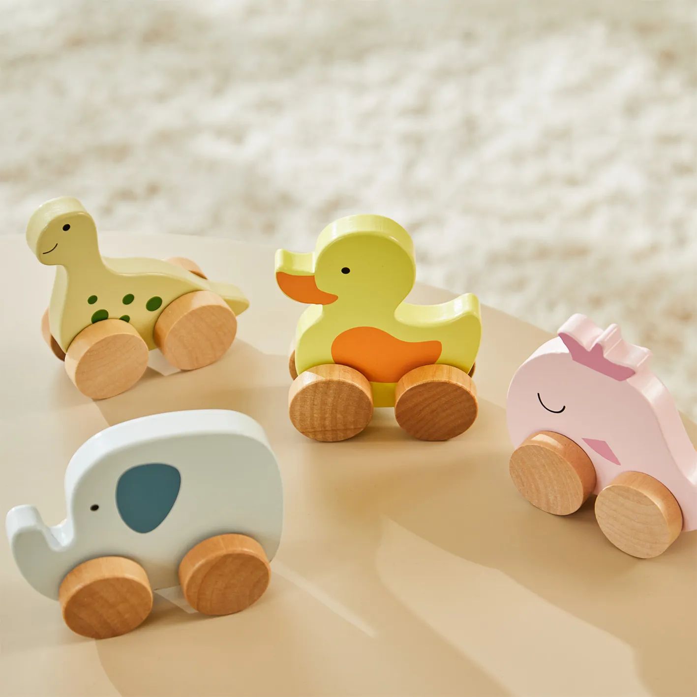 Barbo Toys Til børneværelset Barbo Baby Træk Dyr - Hval i Lyserød/natur, 2
