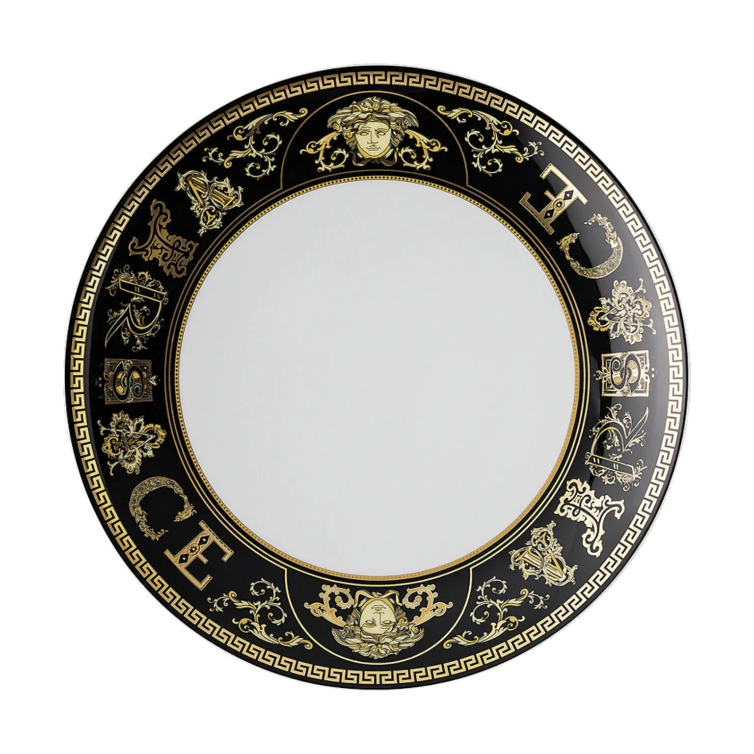 Versace Frokosttallerkener Virtus Frokosttallerken i Sort, 1