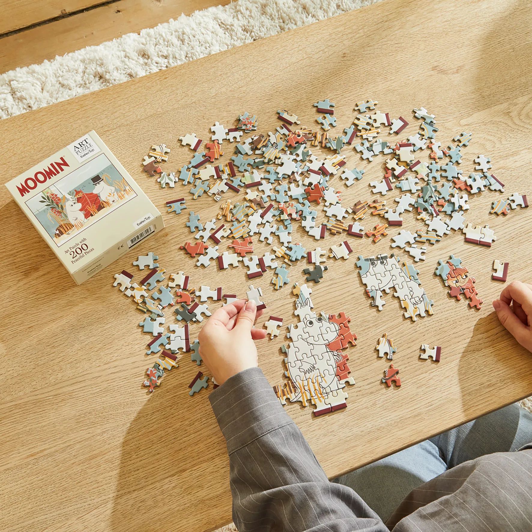 Barbo Toys Spil Mumi Puslespil - Ved vandet i Rød, 2