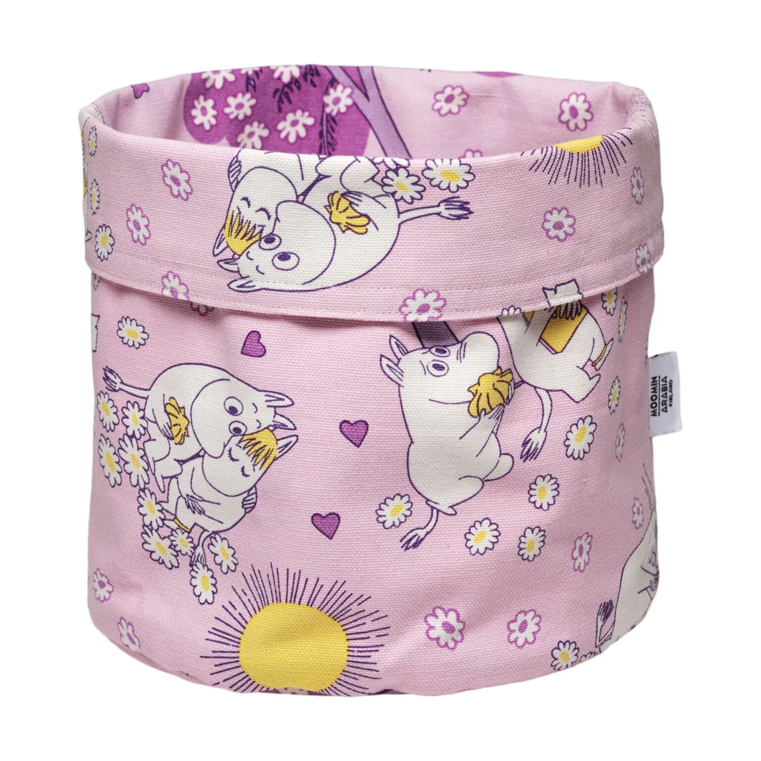 Moomin Arabia Kurve Love Kærlighed Opbevaringskurv i Lyserød, 21 cm, 1