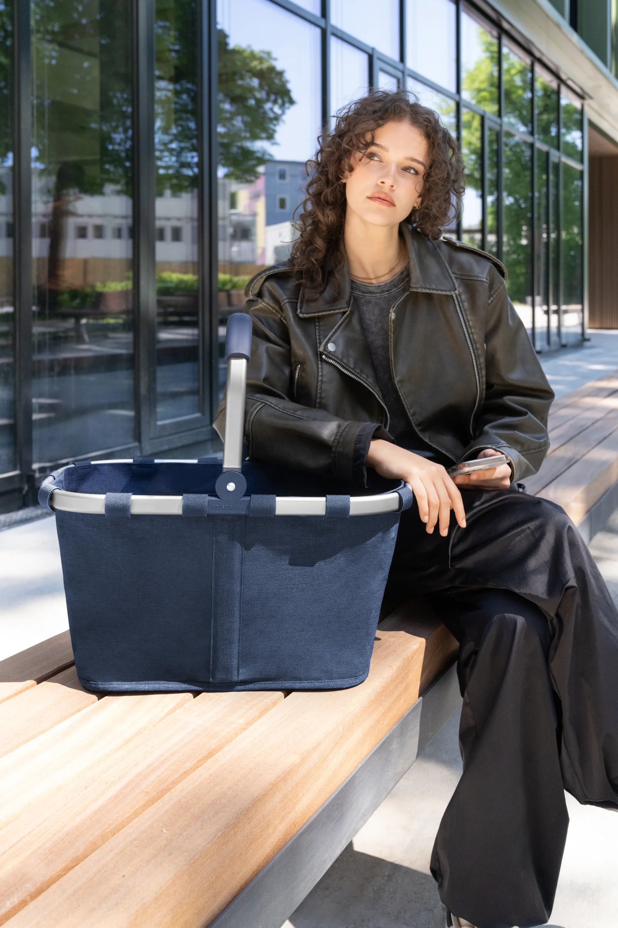 Reisenthel Indkøbskurve Carrybag Kurv i Blå, B48 x L28 cm, 2