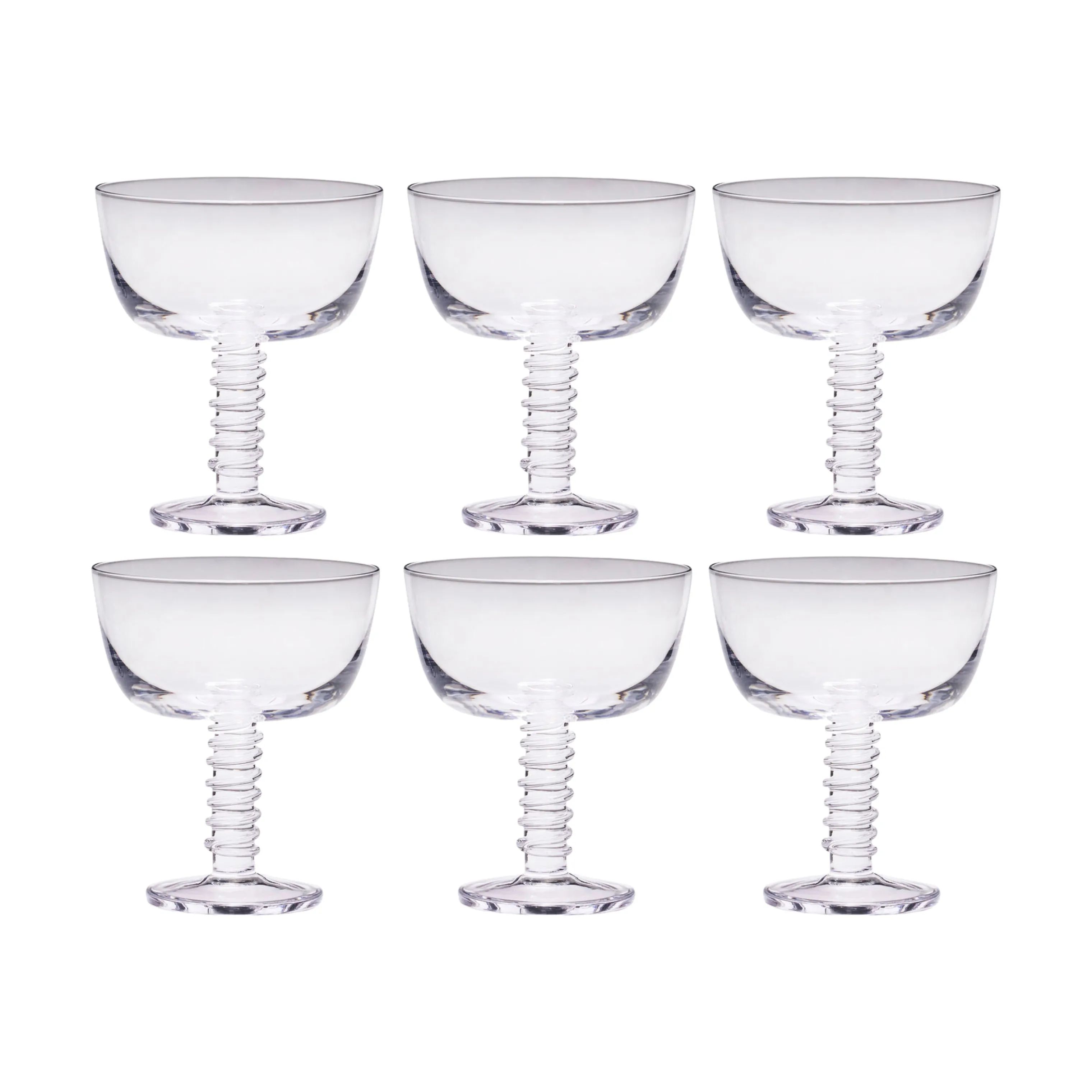 Hübsch Champagneglas Clink Champagneglas - 6 stk. i Klar, 1