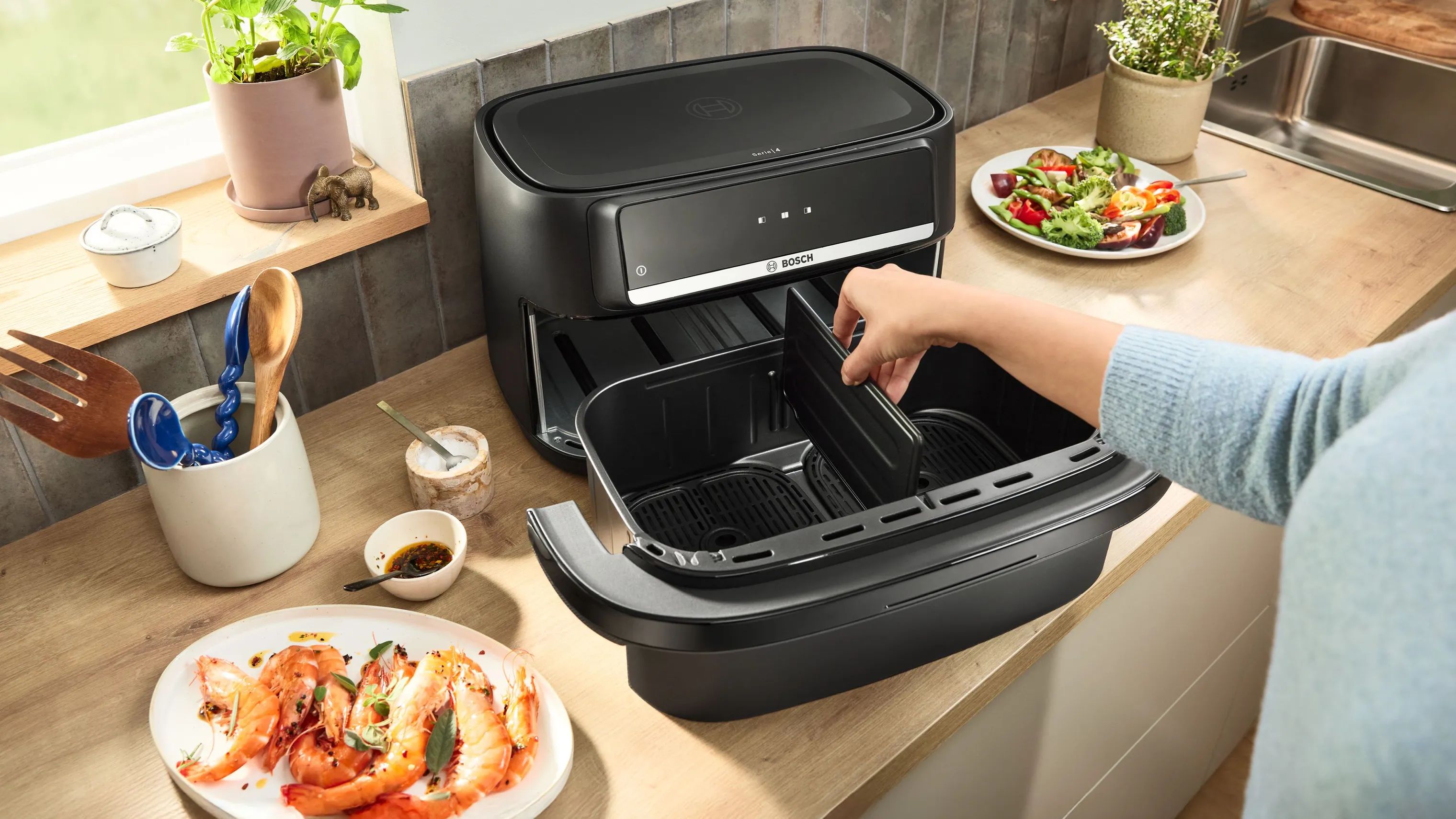 Bosch Airfryers Serie 4 Airfryer i Sort, 3