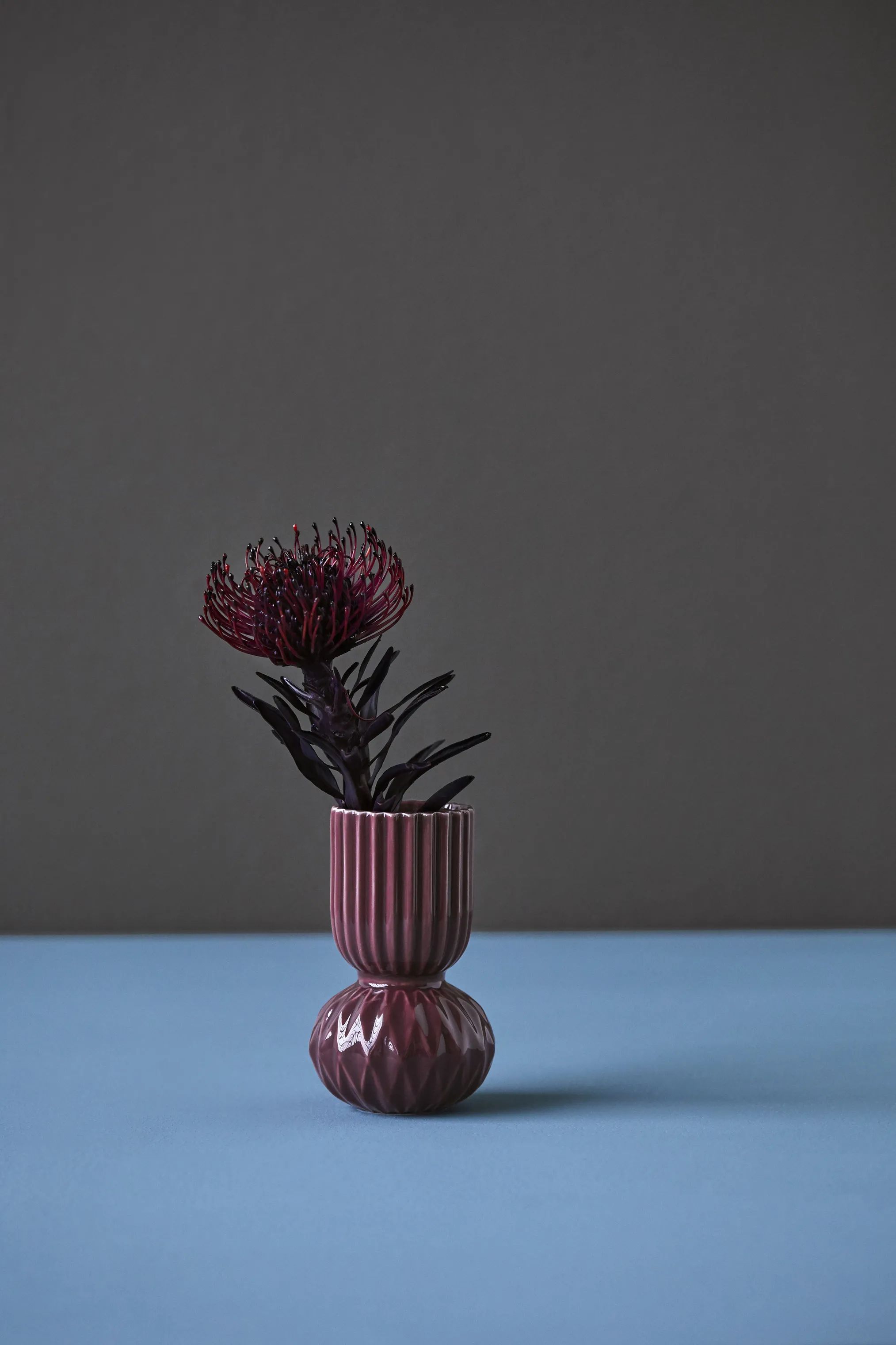 Dottir Vaser Samsurium Rufflebell Vase i Aubergine, 2