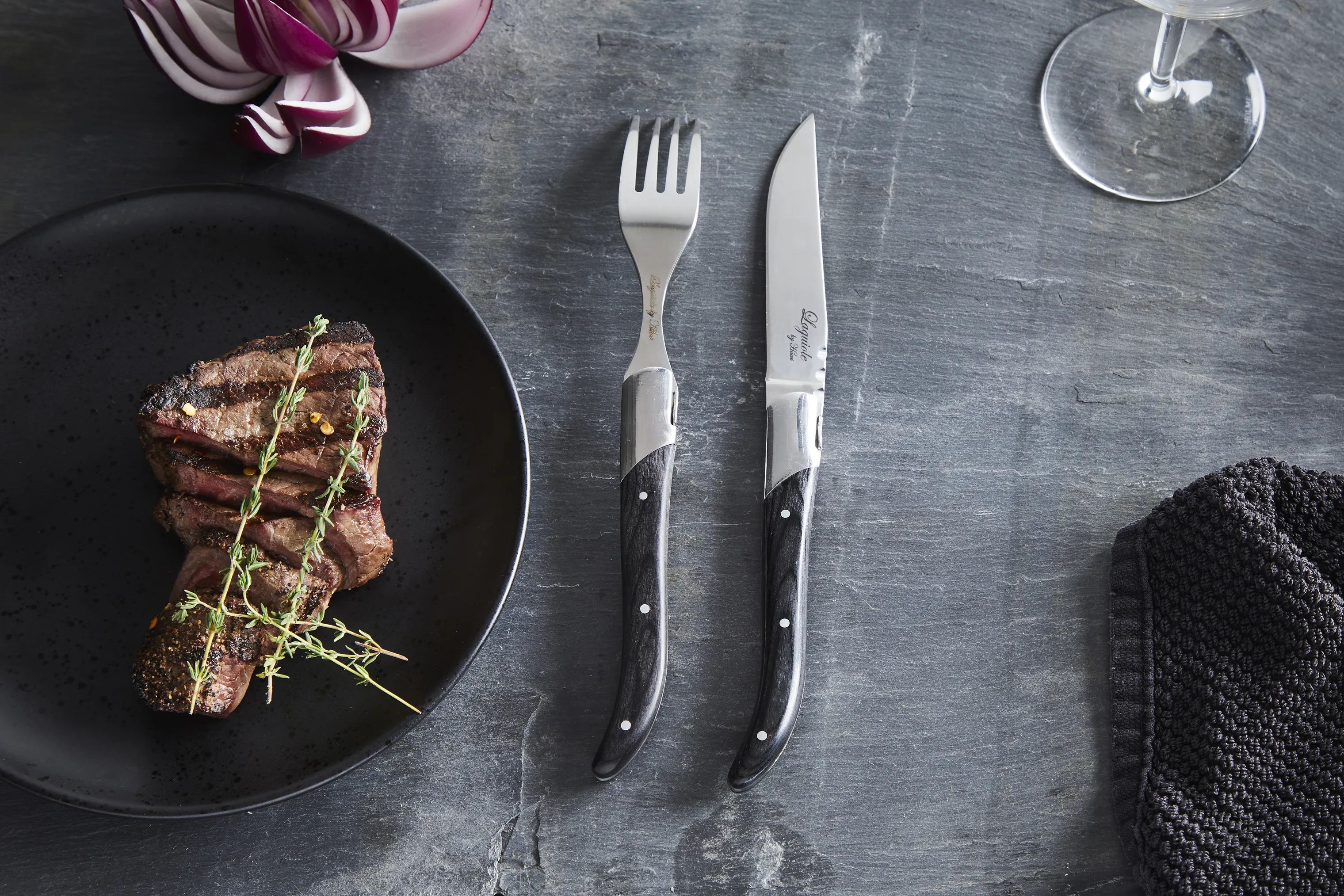 Laguiole By Hâws
 Steakgafler Laguiole by Hâws Gaffel - 6 stk. i Ibenholt, 2