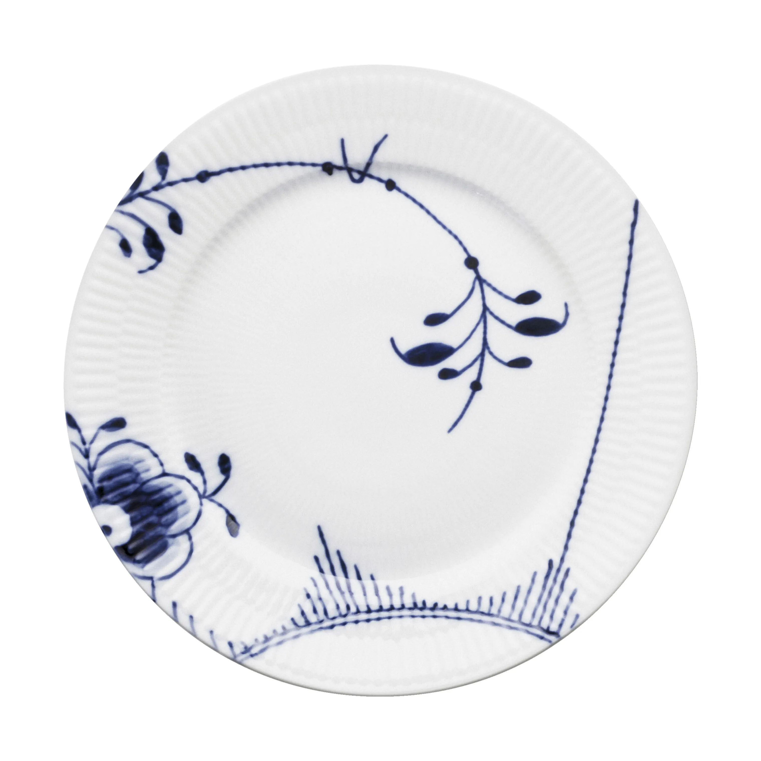 Royal Copenhagen Frokosttallerkener Blå Mega Riflet Frokosttallerken #2 i Frokosttallerken #2, 1