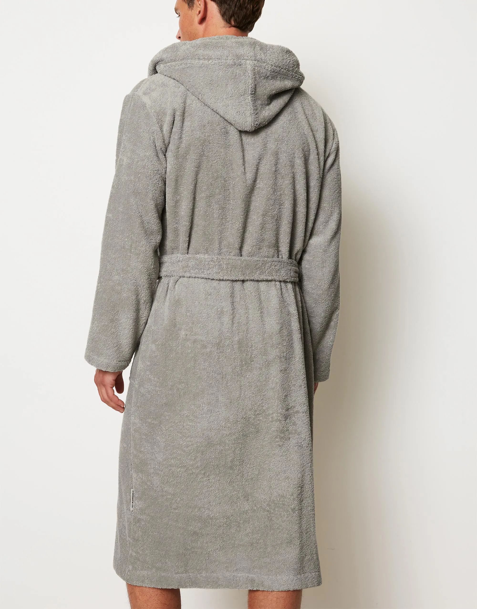 Marc O'Polo Morgenkåber Timeless Herrebadekåbe i Grey, Str. XXL, 2