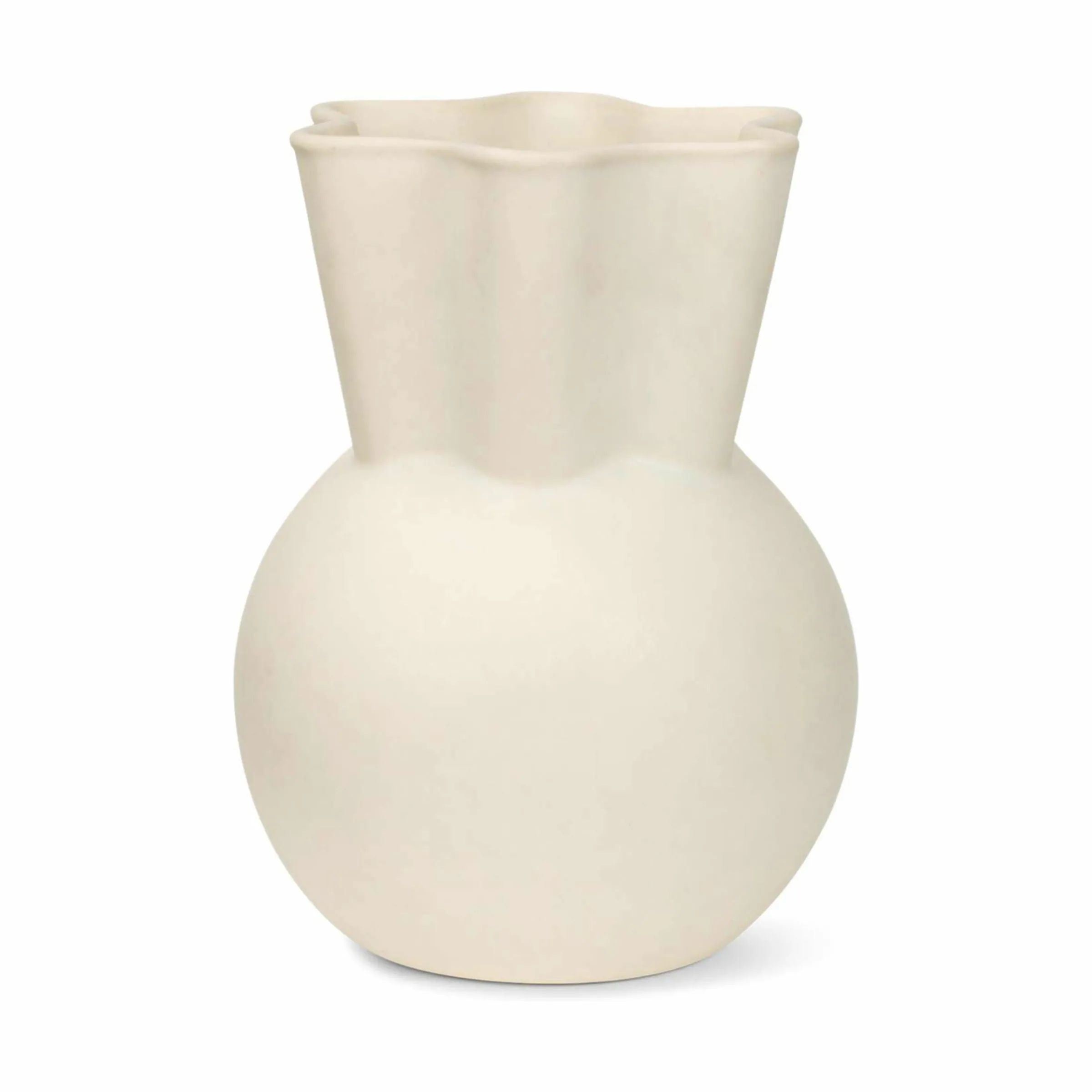 Spring Copenhagen Vaser Svungen Top Vase i Hvid, 19,7 cm, 1