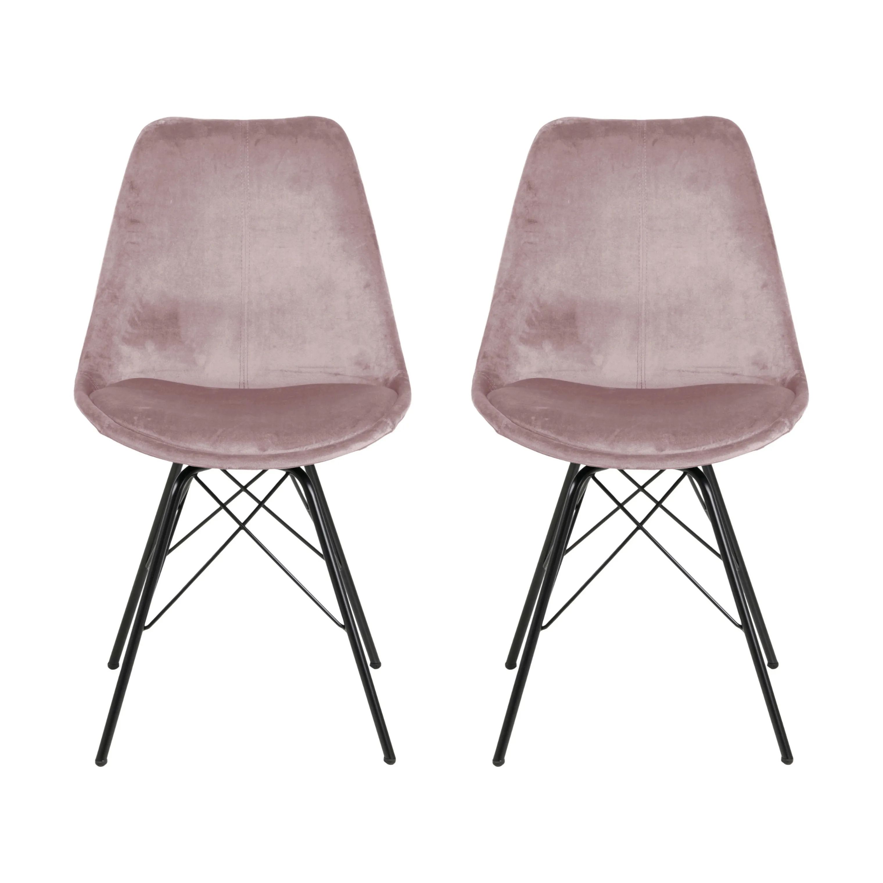 CASA Living Spisebordsstole Eris Spisebordsstol - 2 stk i Dusty Rose, 1