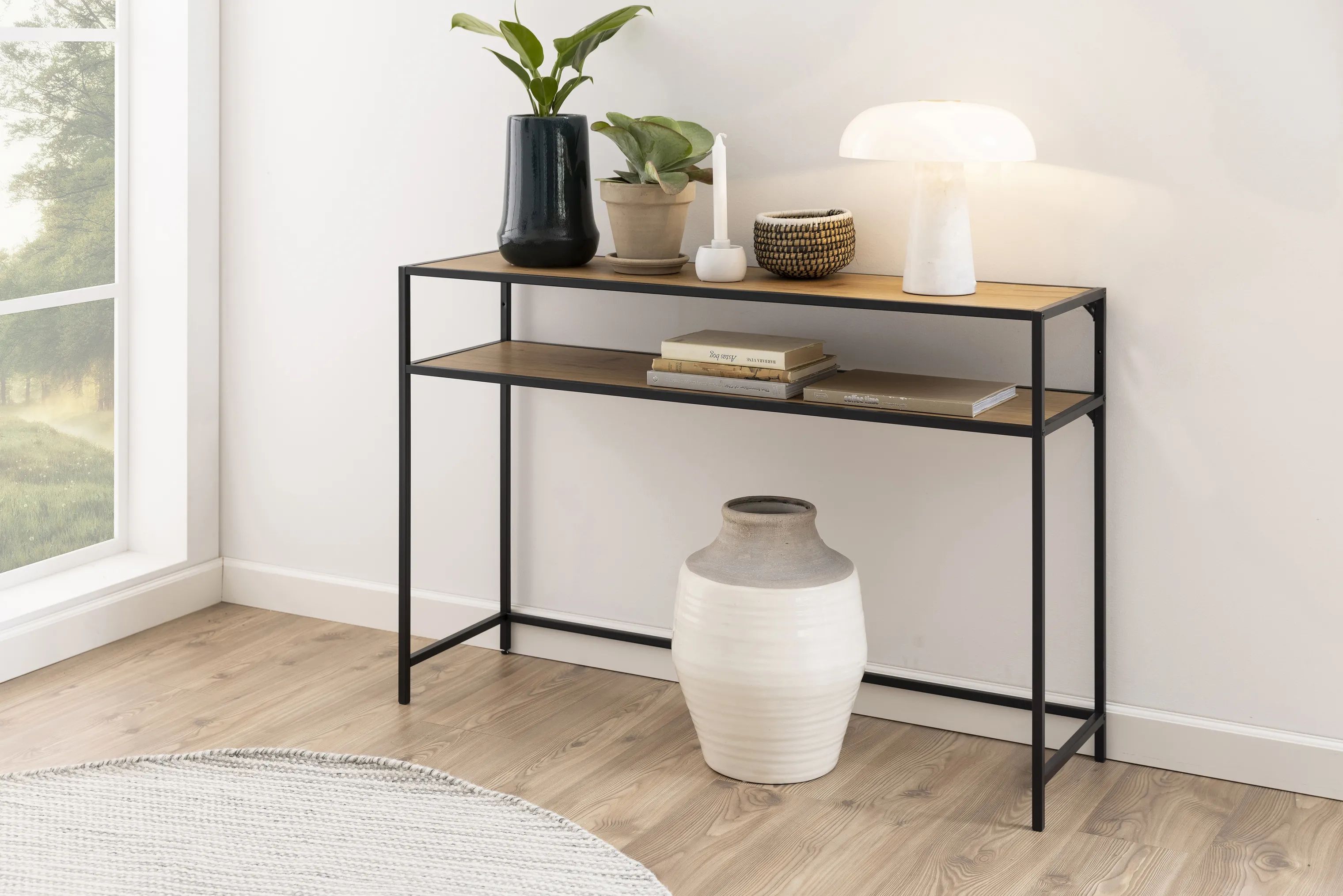 CASA Living Sideborde Seaford Konsolbord i natur/sort, 2