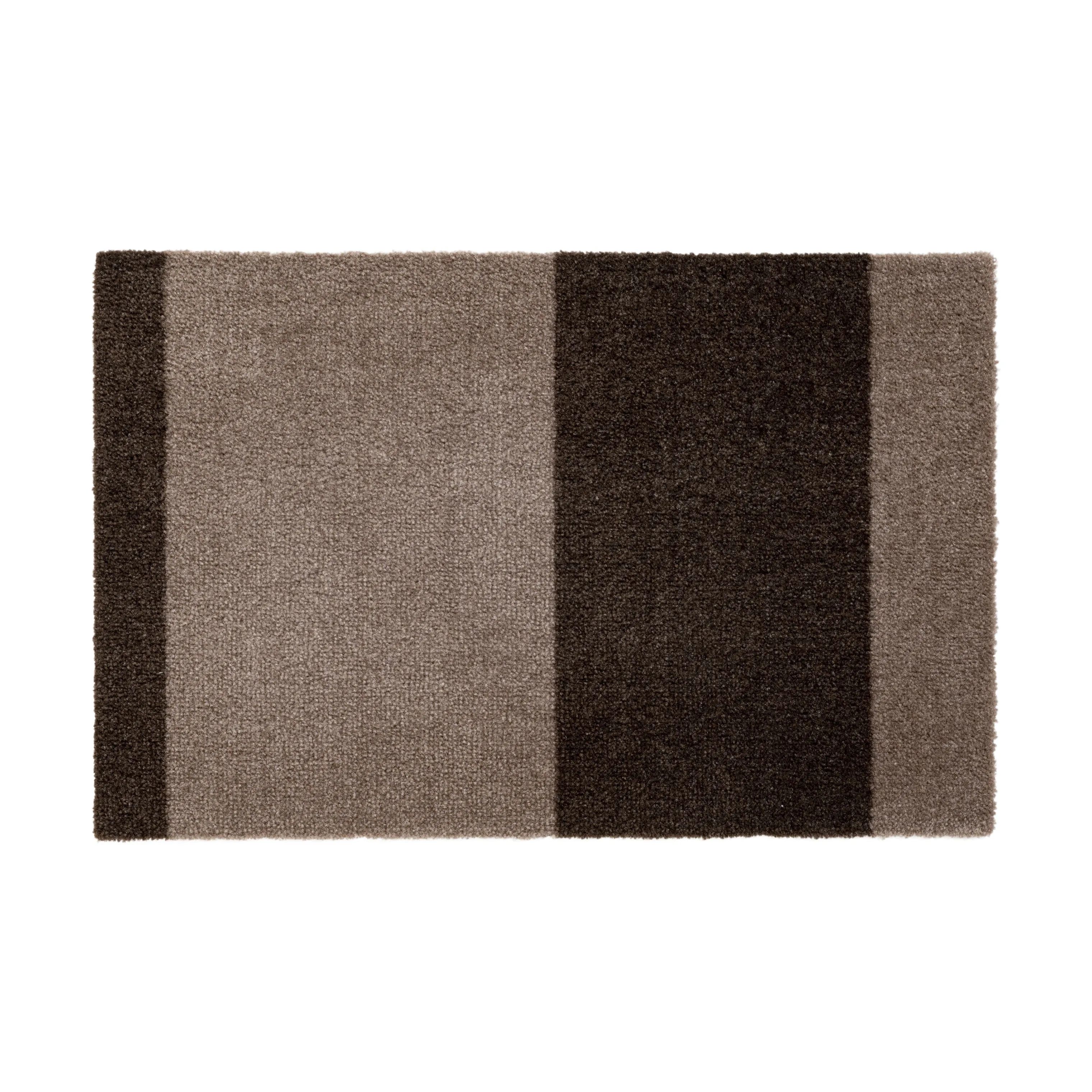 Tica Copenhagen Dørmåtter Stripes Horisontal Gulvmåtte i Sand/Brun, B60 x L40 cm, 1