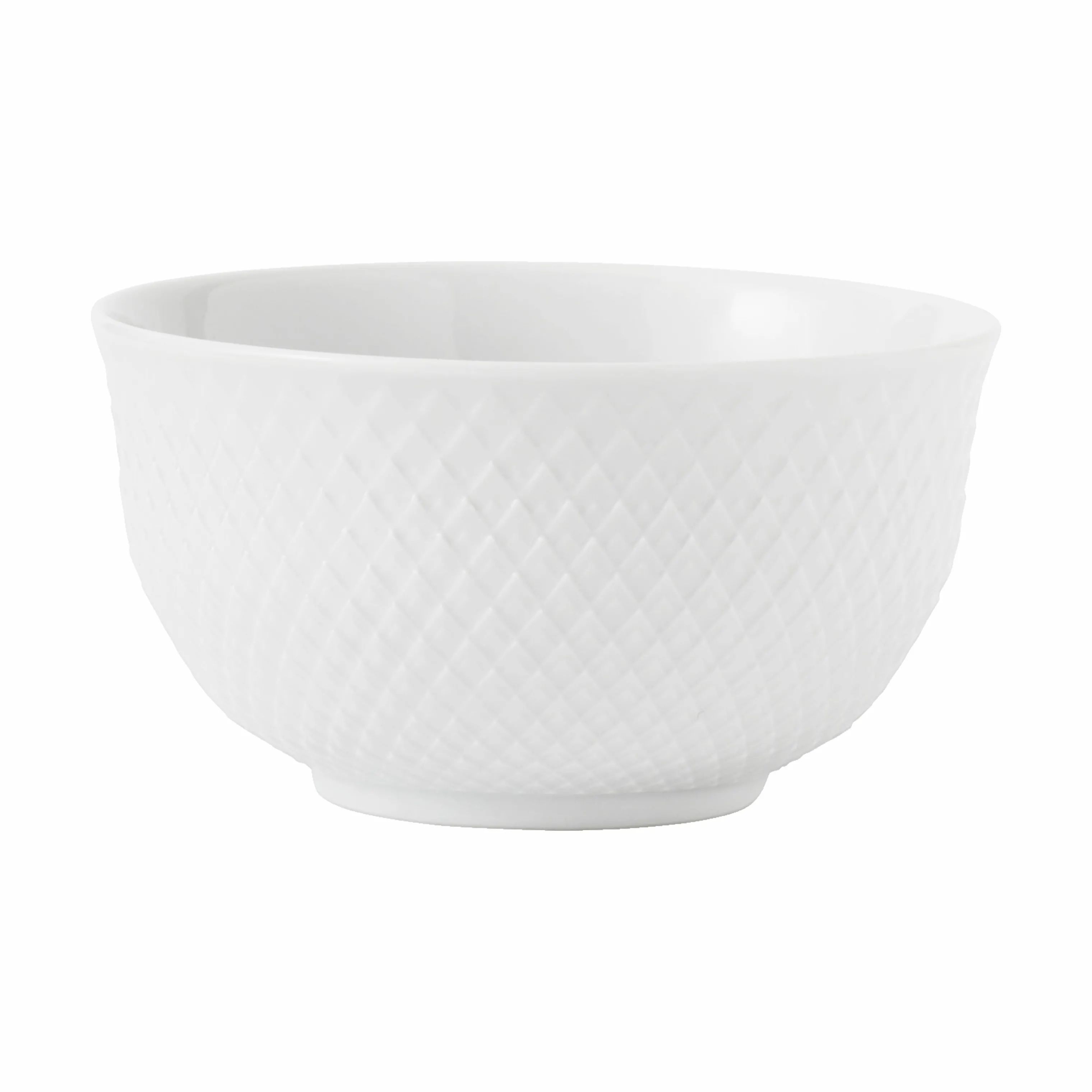 Lyngby Porcelæn Serveringsskåle Rhombe Skål i Hvid, 11 cm, 1