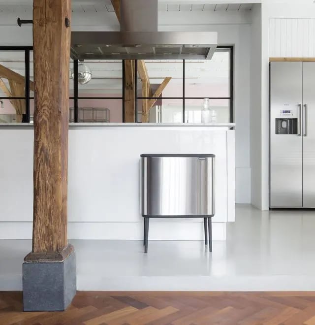 Brabantia Spande uden pedal BO Touch Affaldsspand i Mat/Stål, 34 L, 2