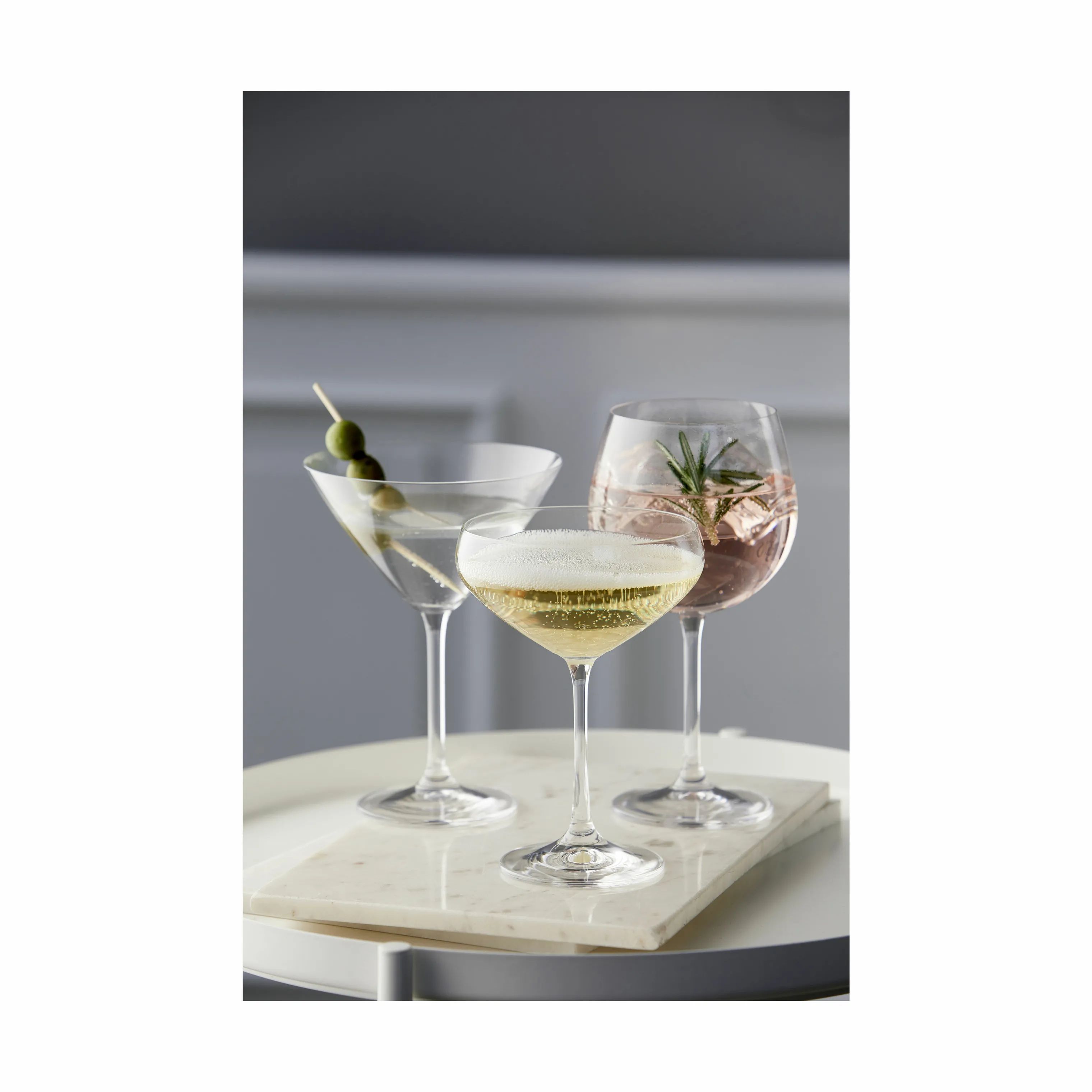 Lyngby Glas Martiniglas Juvel Martiniglas - 4 stk. i Klar, 3